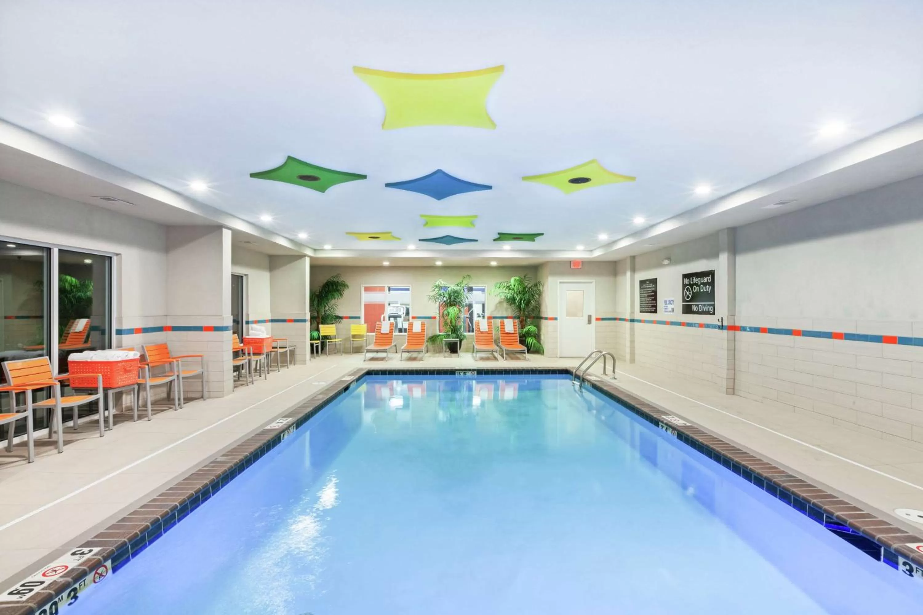 Pool view in Hampton Inn North Little Rock McCain Mall, AR