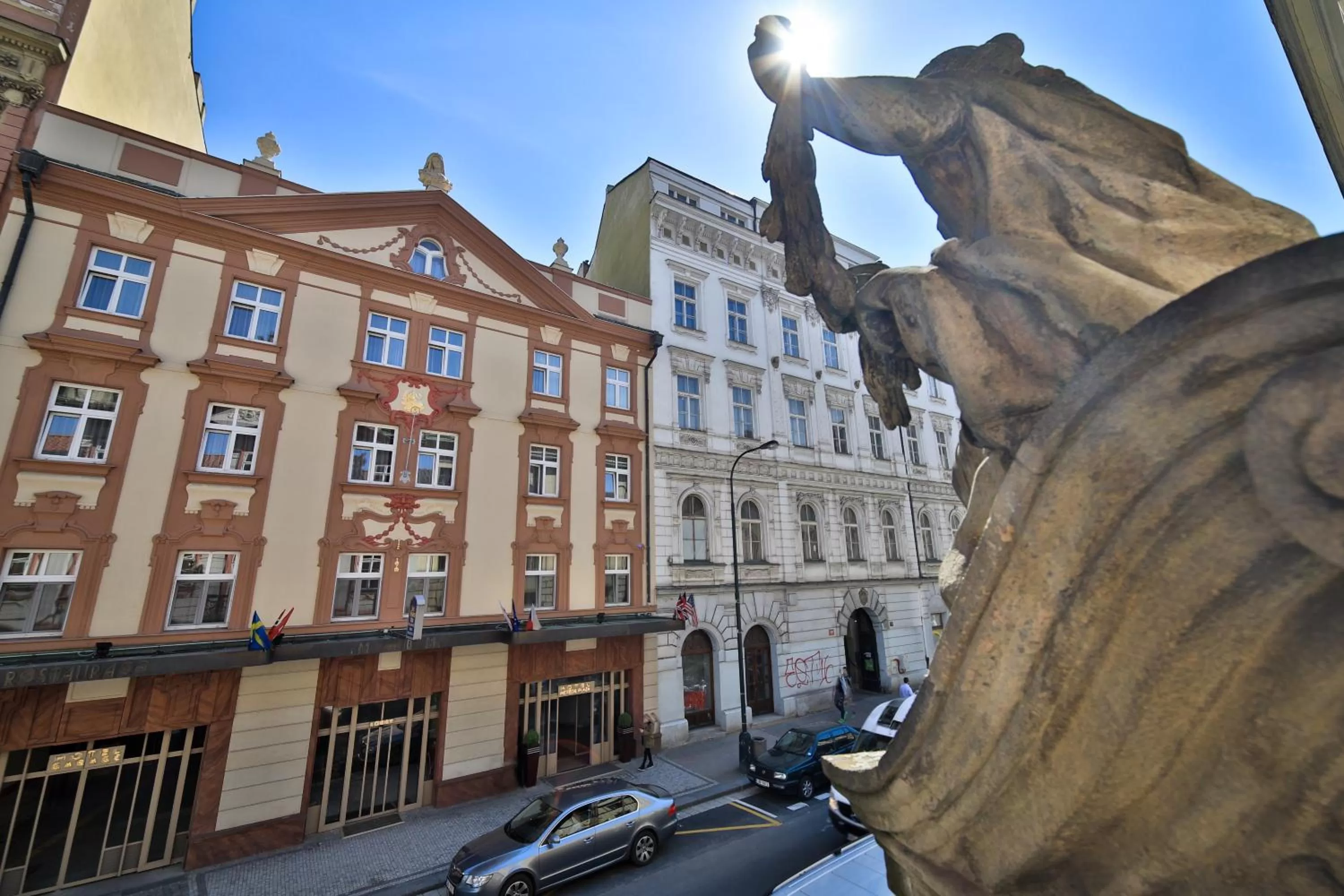Facade/entrance in Hotel Meteor Plaza Prague