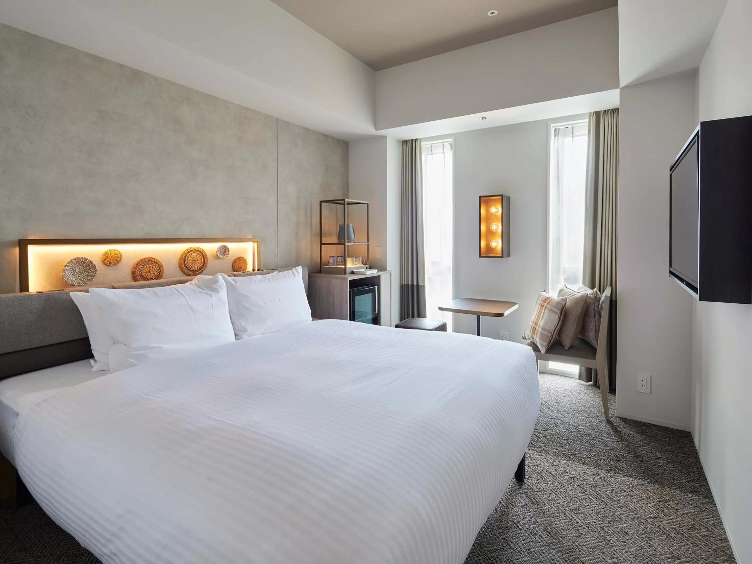 Photo of the whole room, Bed in Susukino Granbell Hotel