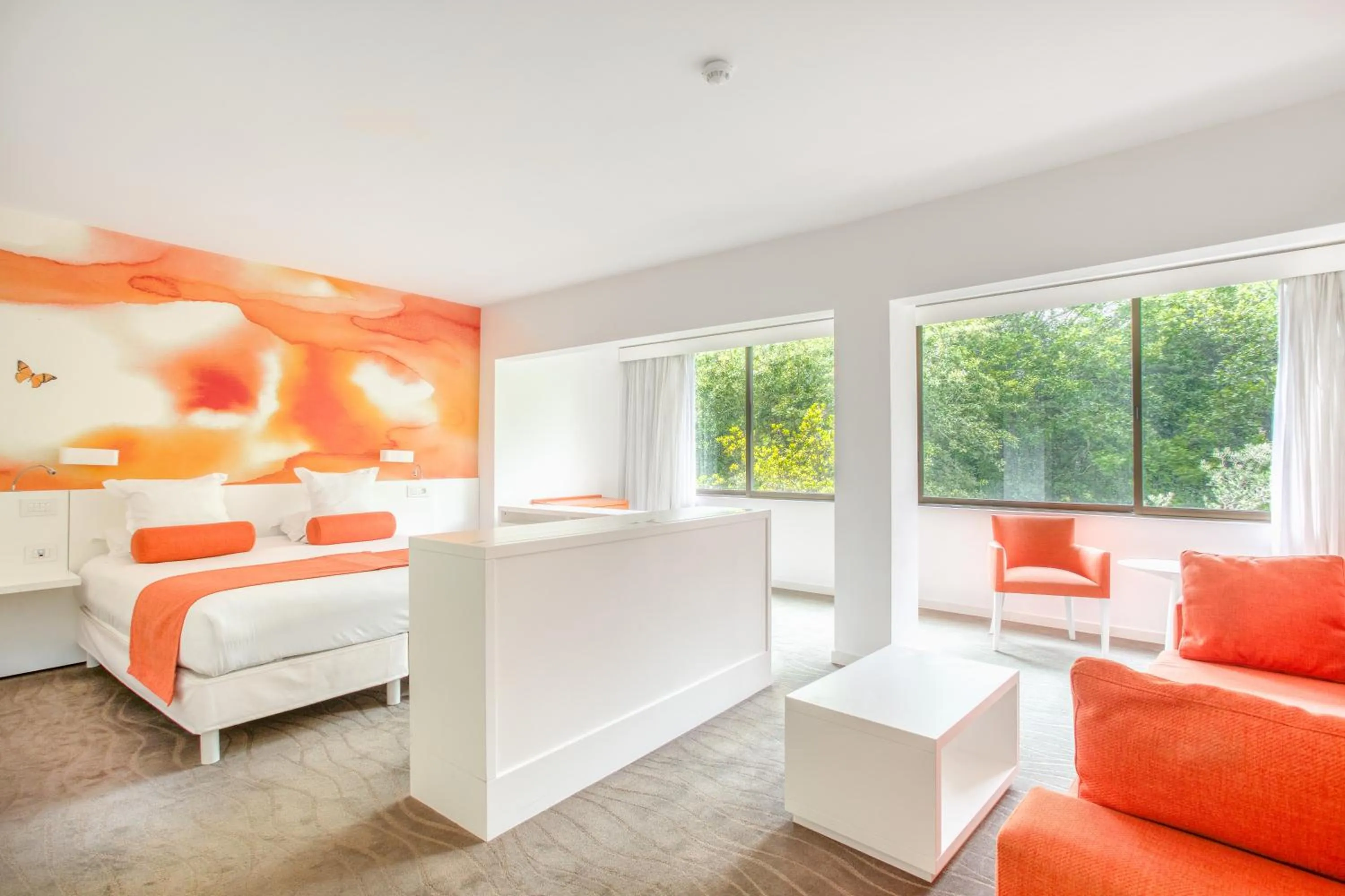 Natural landscape, Bed in Hotel Restaurant La Vague de Saint Paul