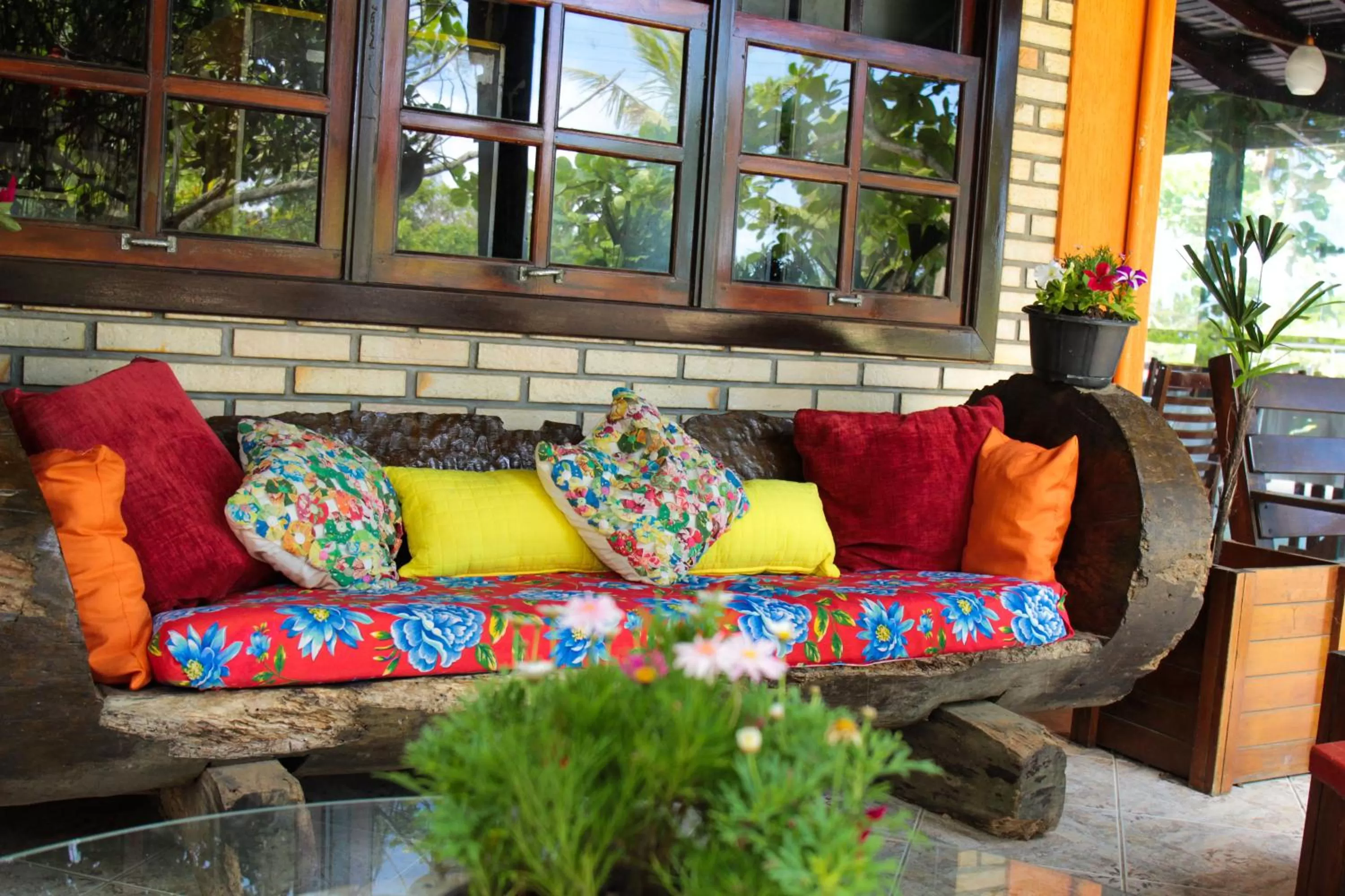 Seating area in Pousada OceAnas Frente Mar Estaleiro