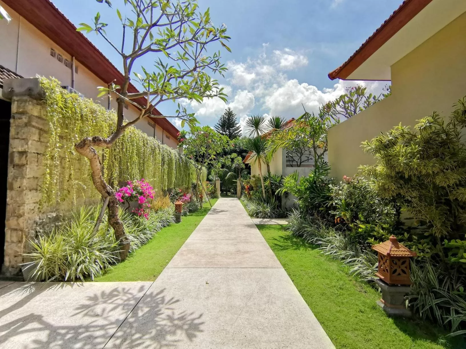 Garden view in Kuta Puri Bungalows, Villas and Resort