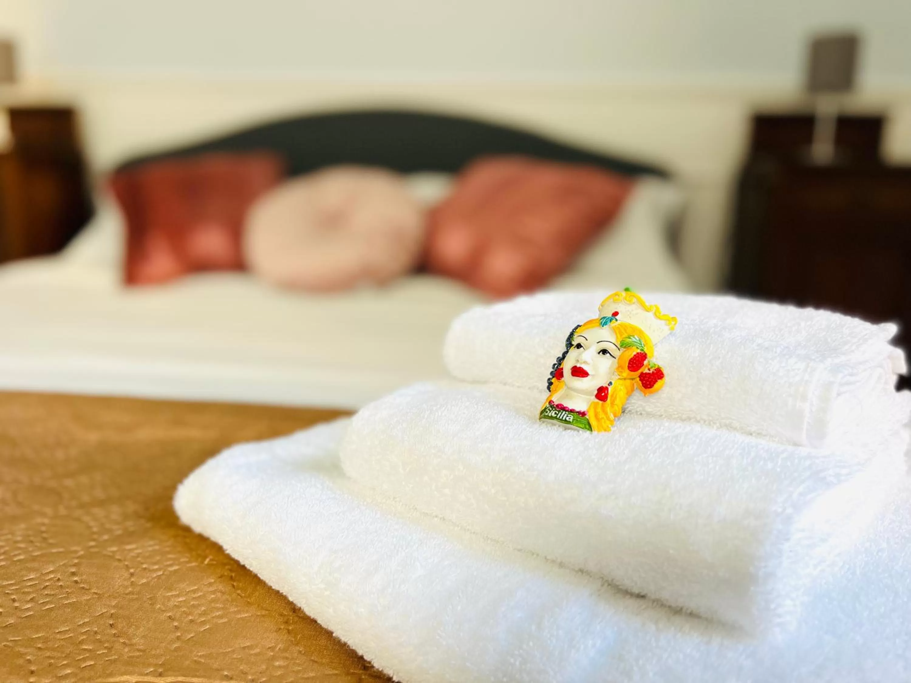 Bed in Sofia Katane Suites