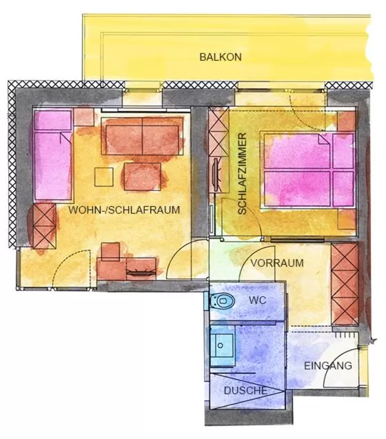Floor plan in Das Lafairs