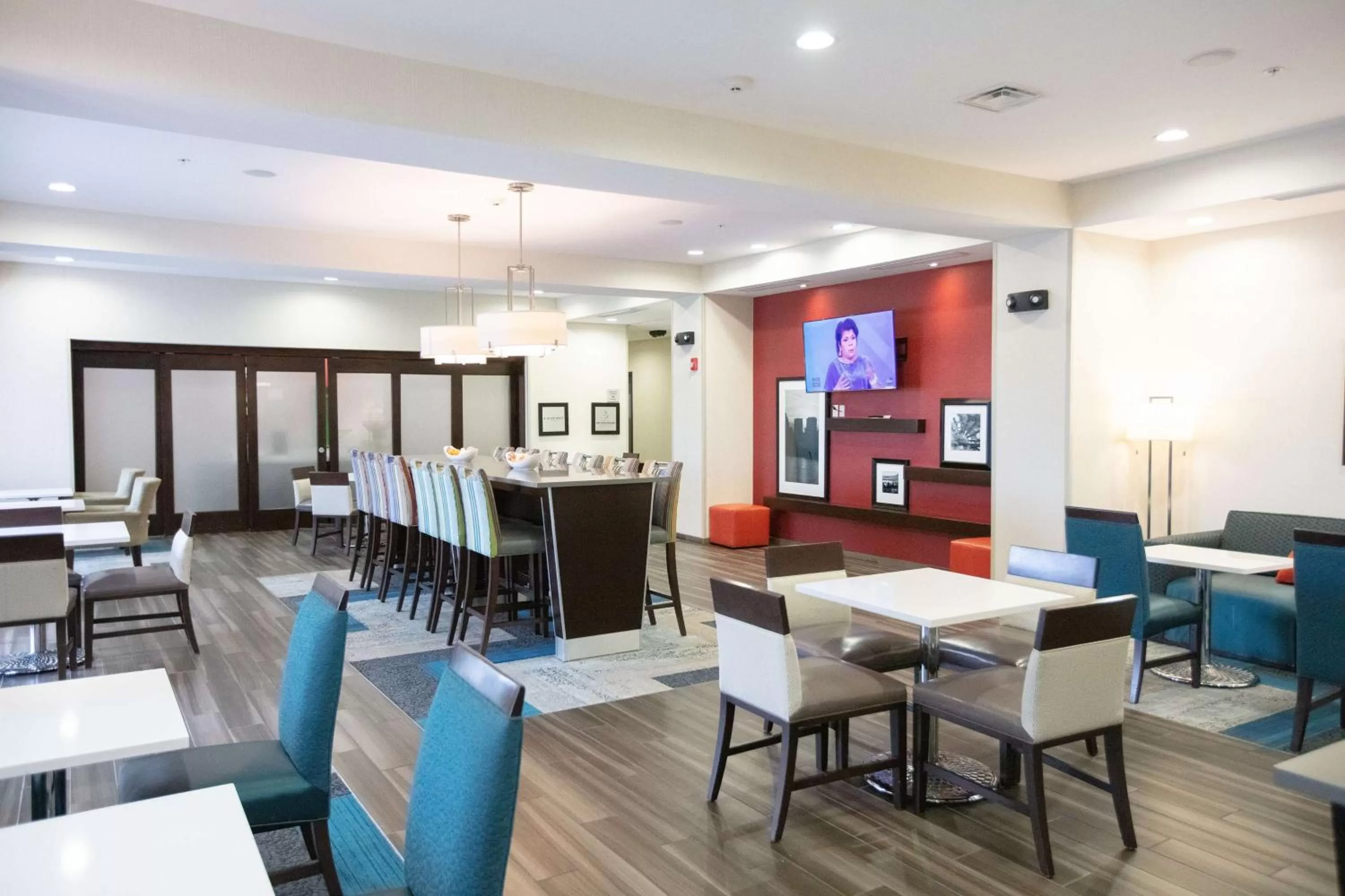 Lobby or reception in Hampton Inn Toledo Oregon