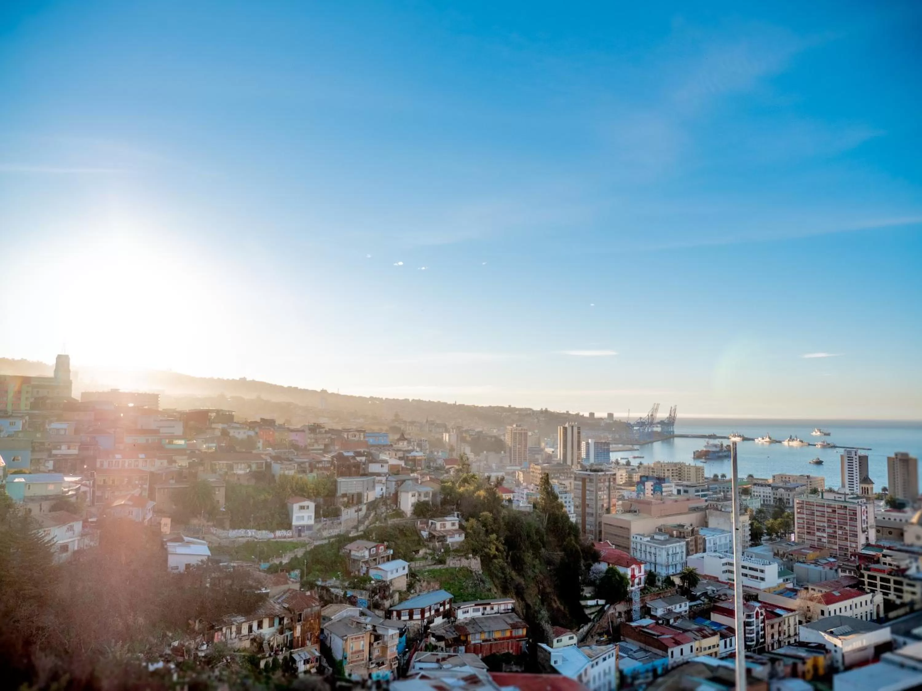 City view in Hotel Winebox Valparaiso