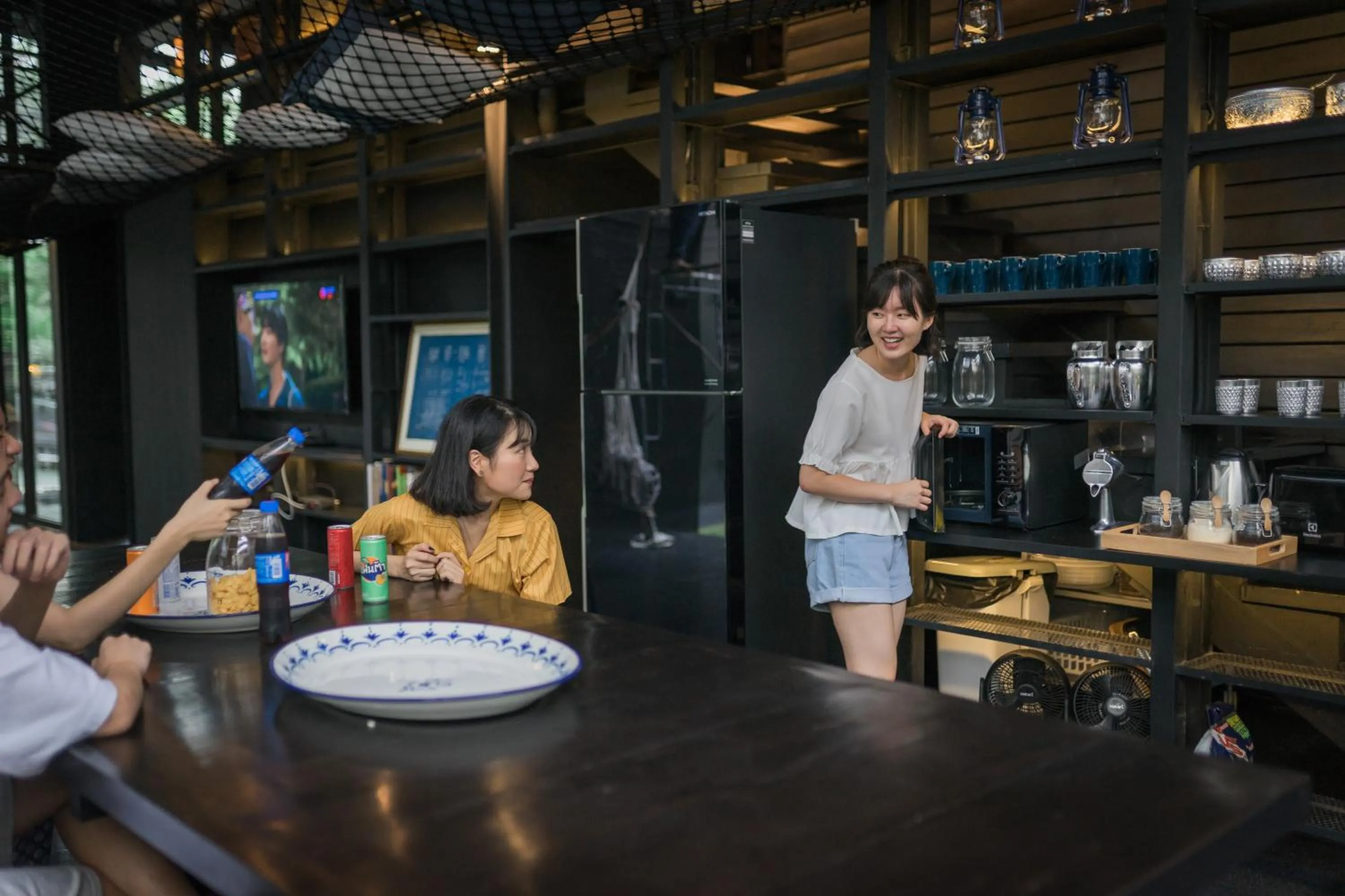 Communal kitchen in Kloem Hostel