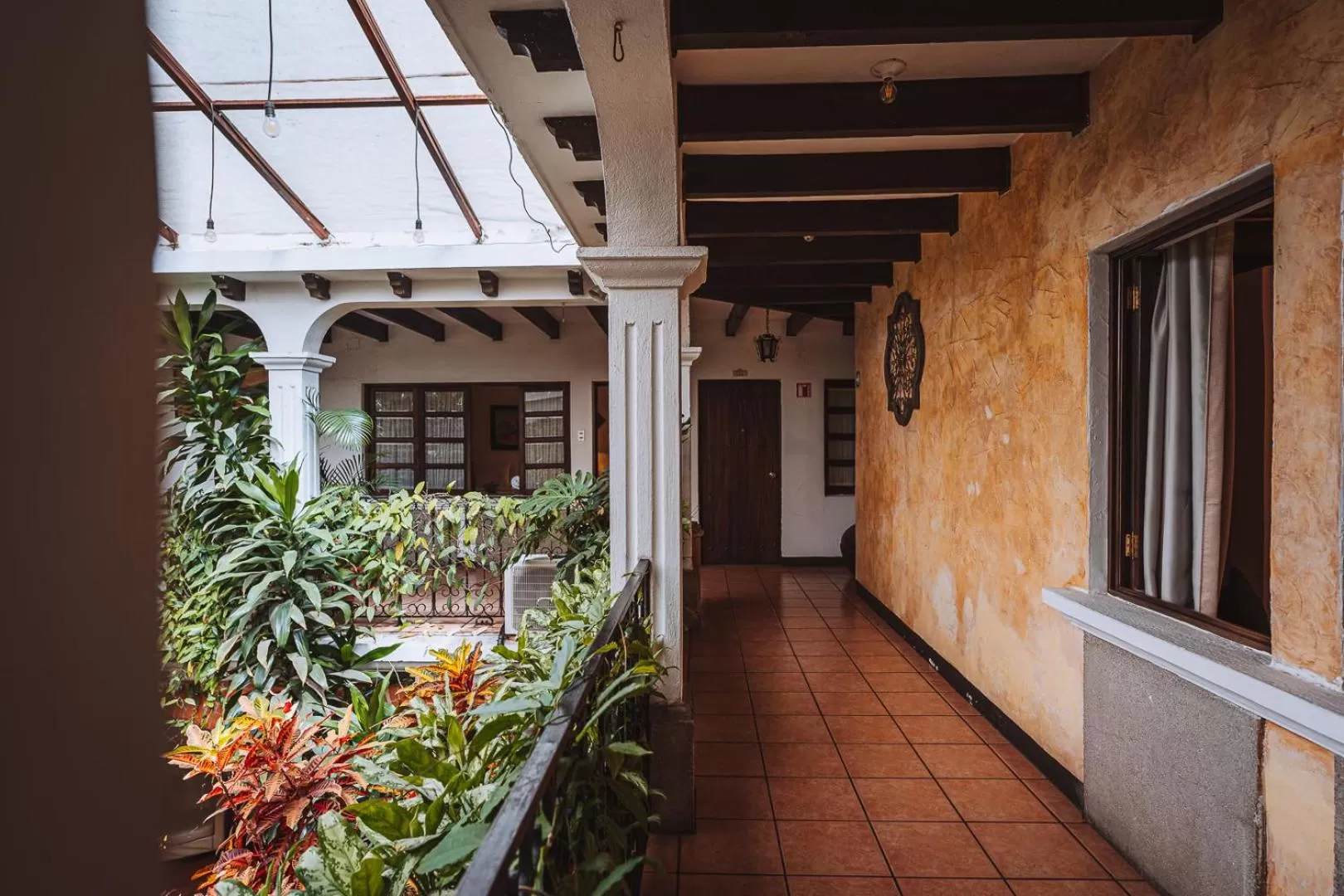 Inner courtyard view in El Carmen Hotel