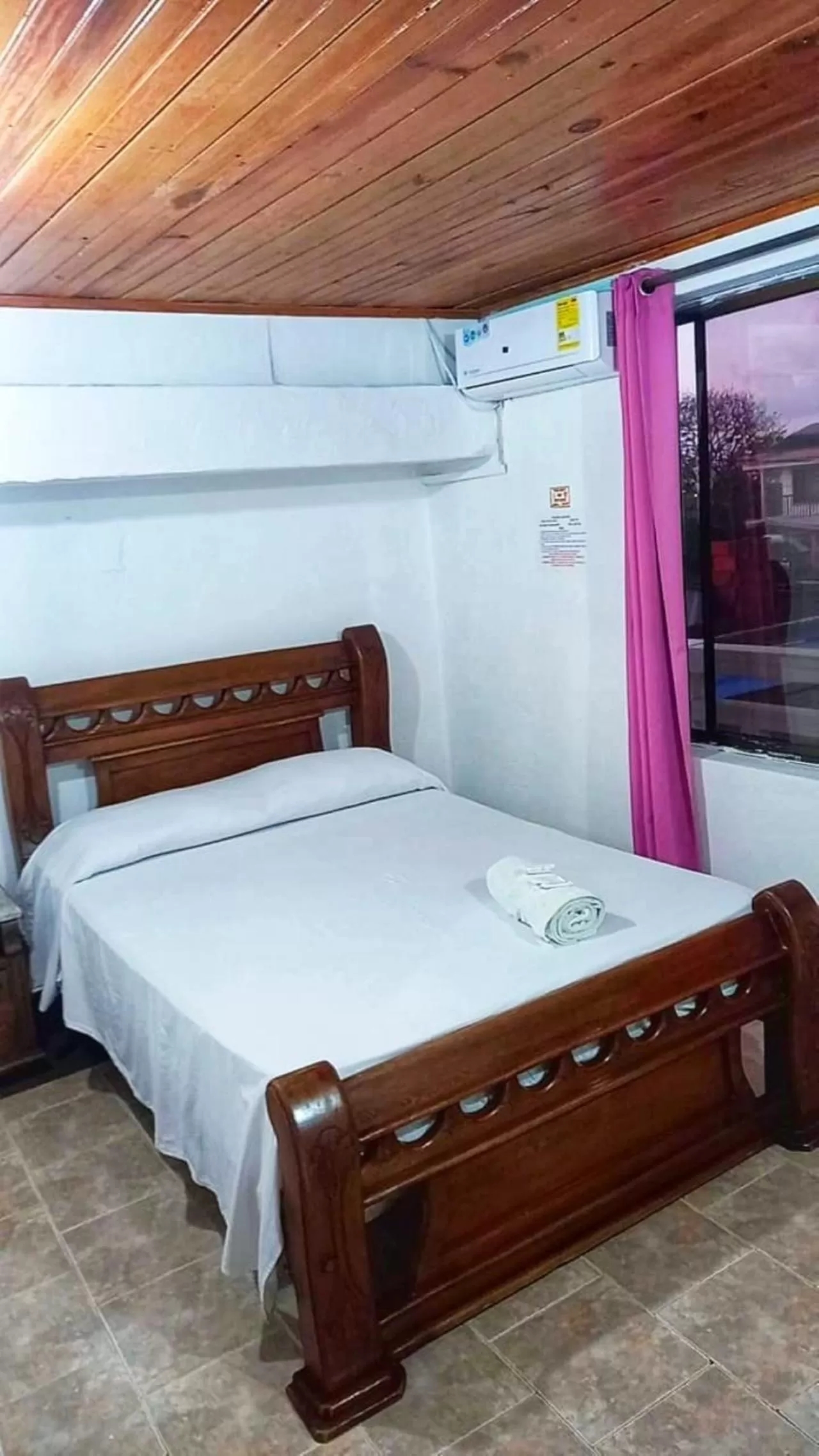 Bed in The Rock House Eco