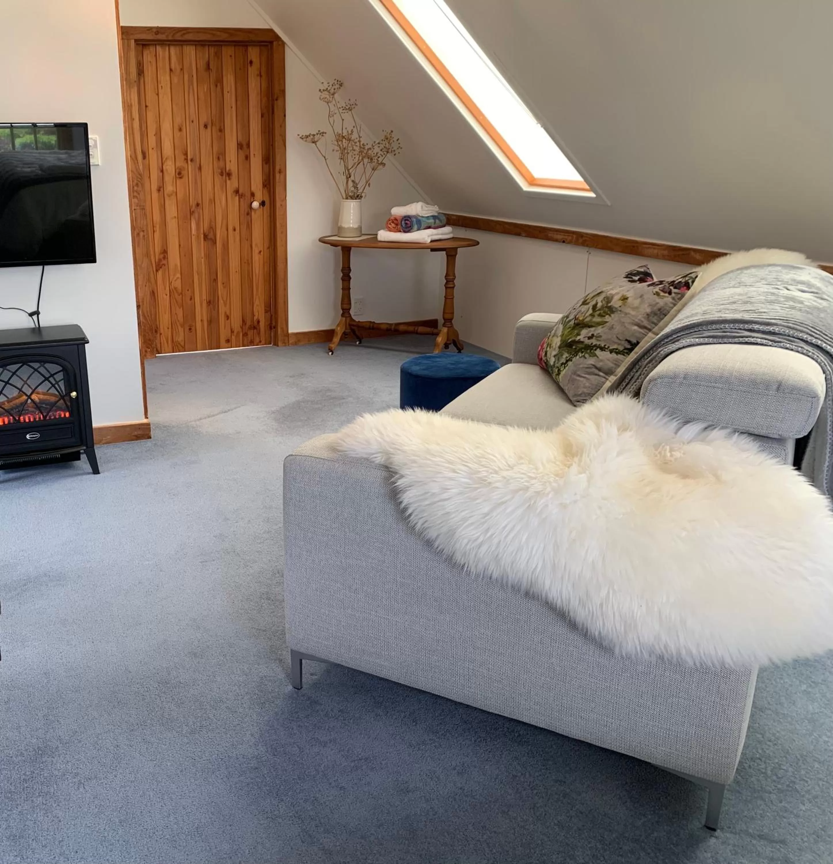 Living room in Quail Farm, Colonial charm