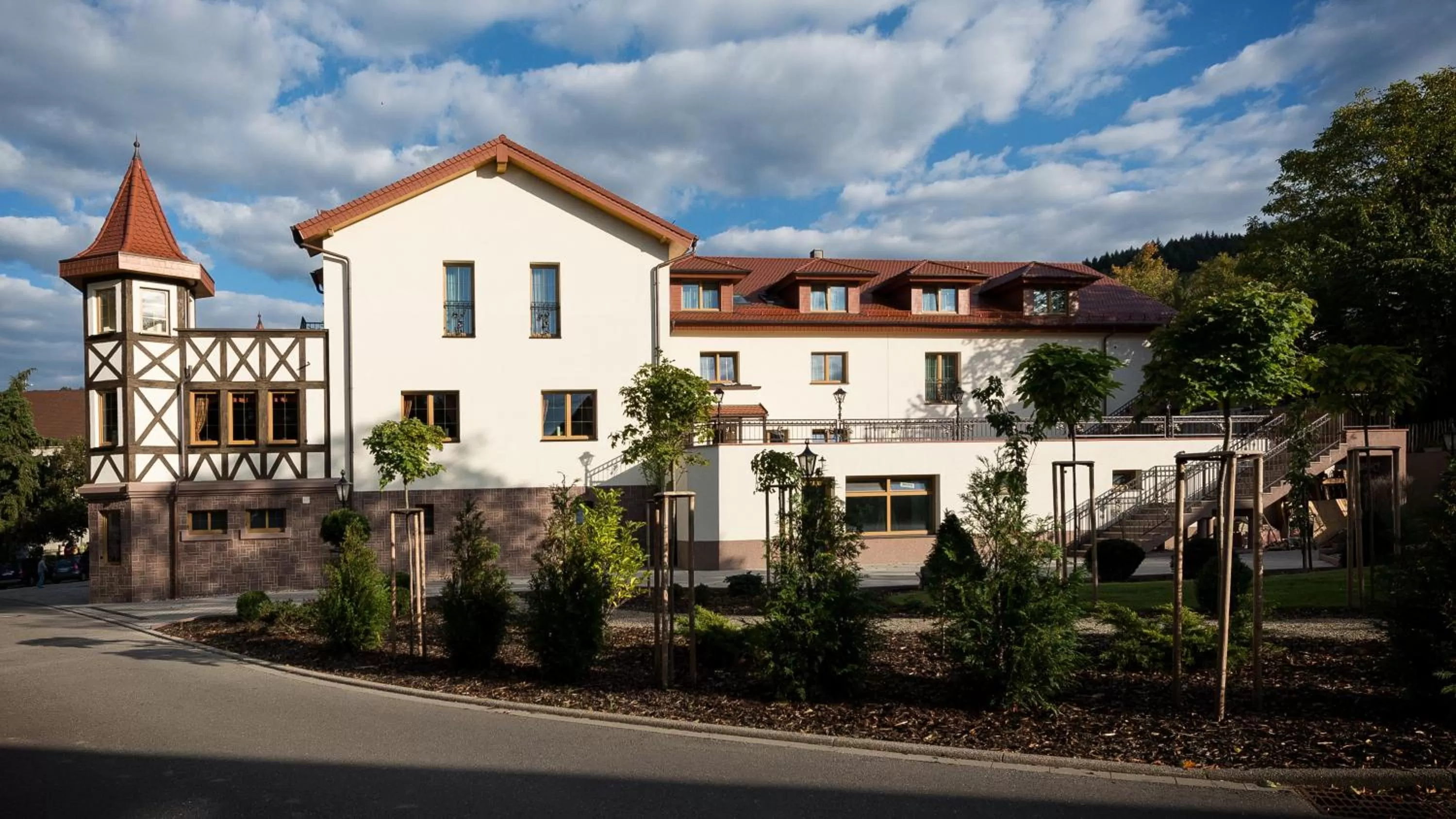 Garden view in Hotel Rebstock
