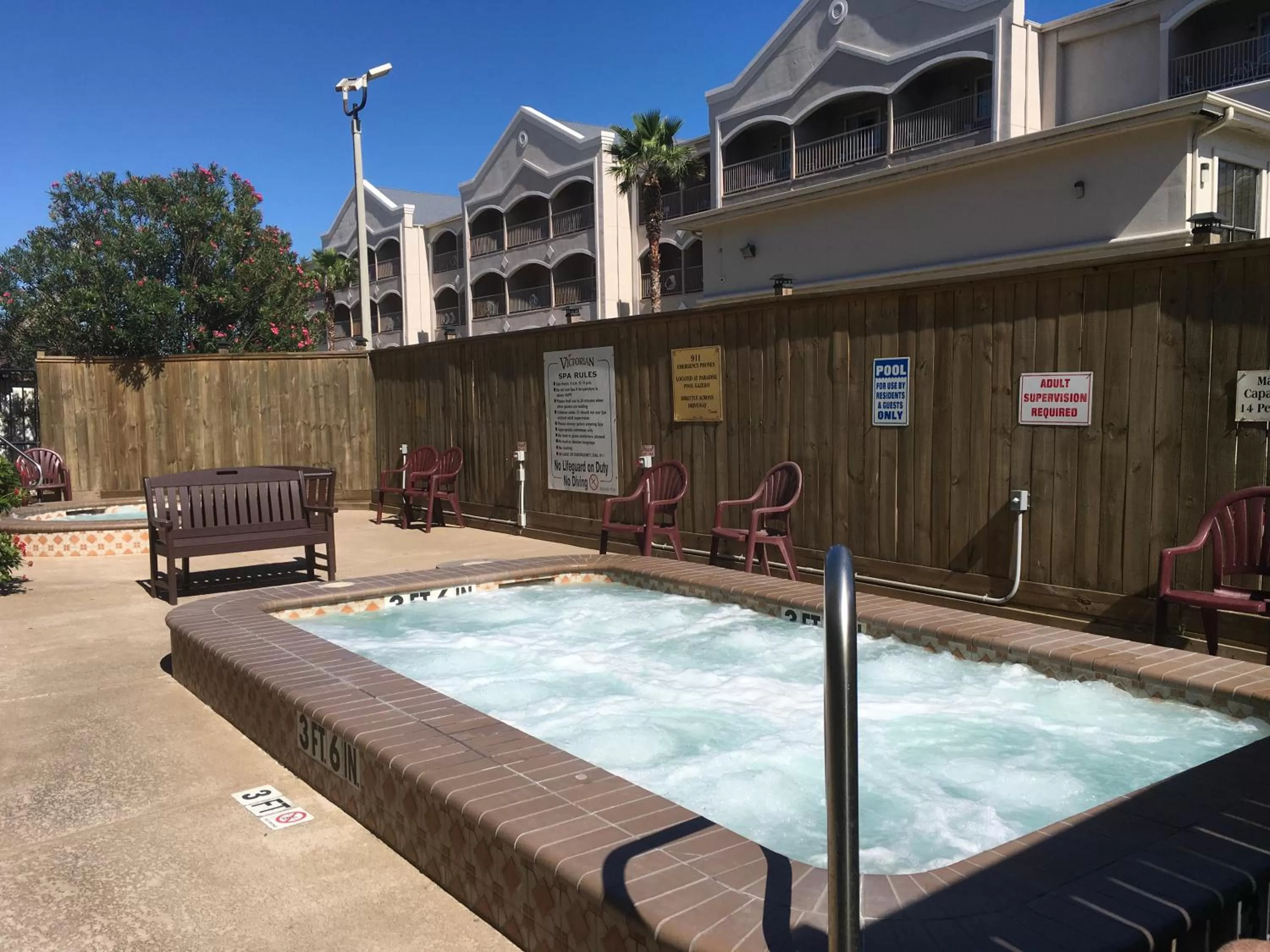 Hot Tub in The Galveston Victorian Condo