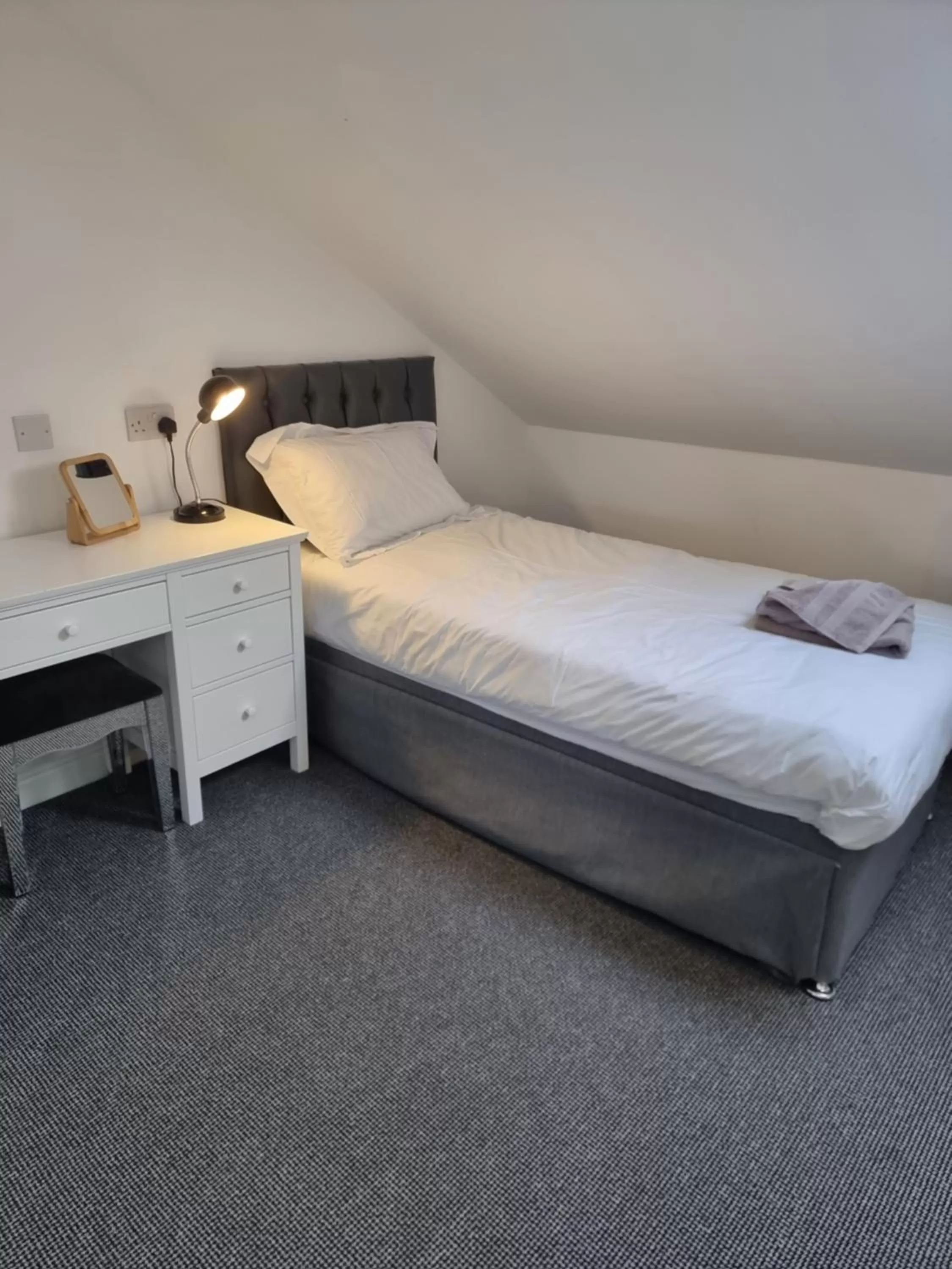 Bed in Langley House Hotel