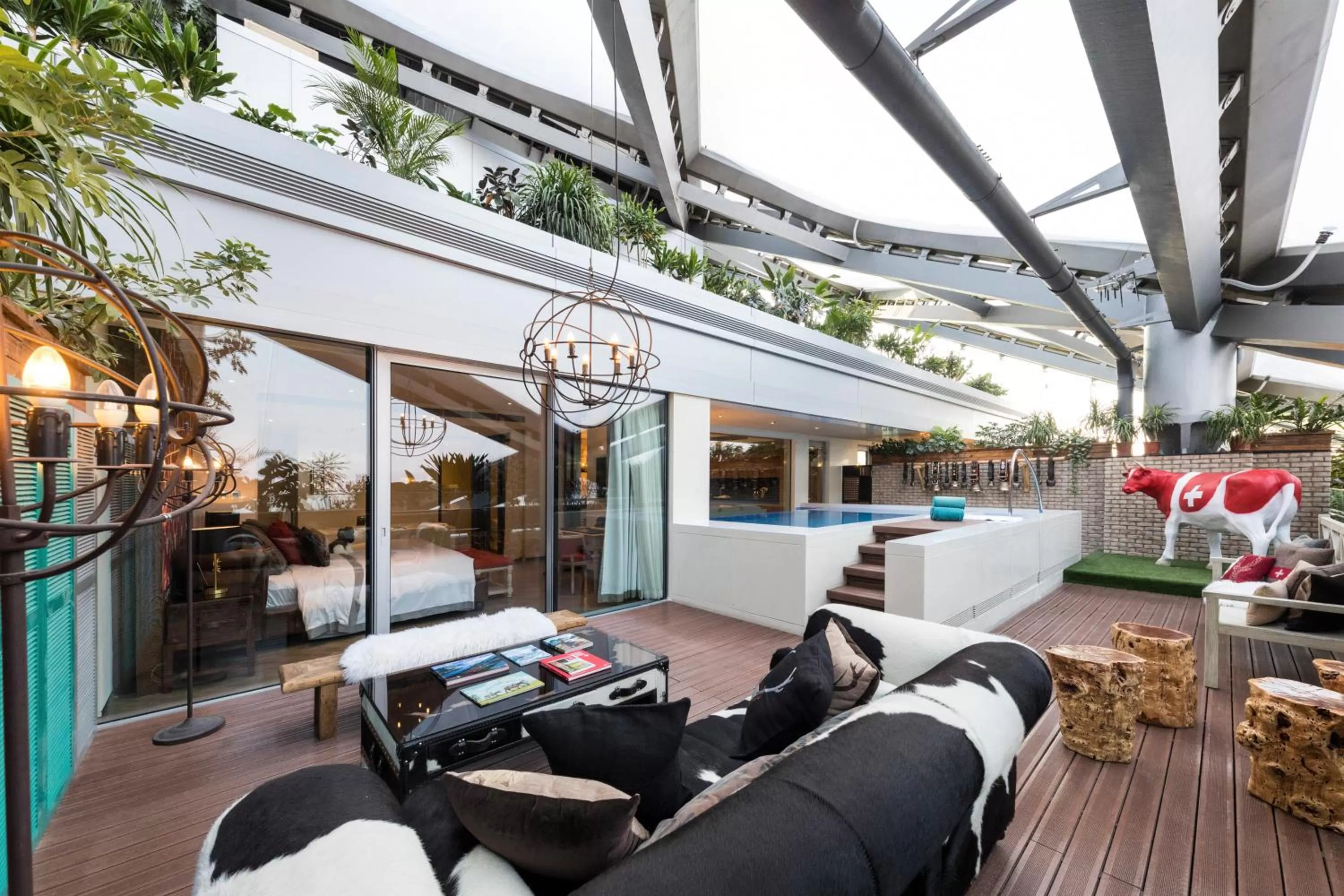 Balcony/Terrace in Hotel Éclat Beijing