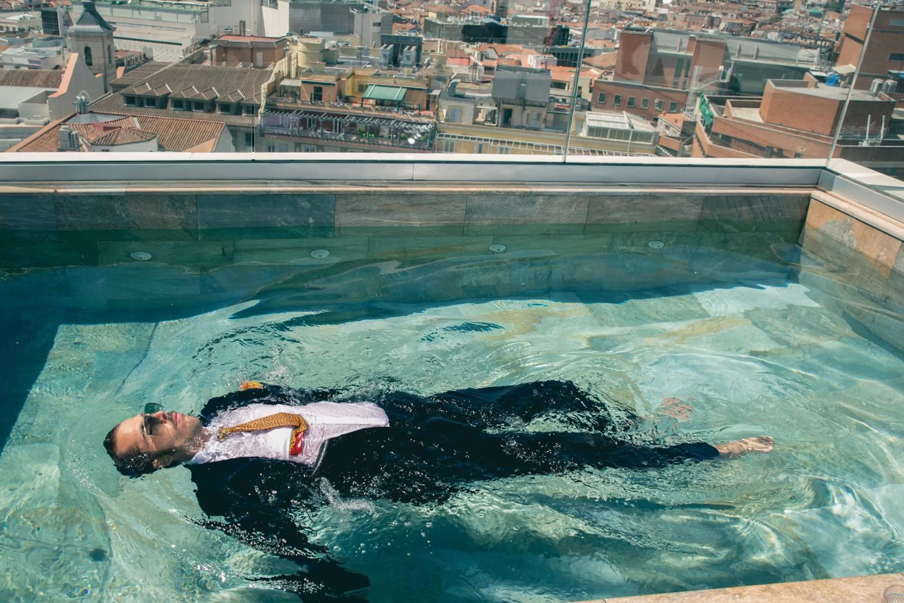 Pool view in Pestana CR7 Gran Vía Madrid