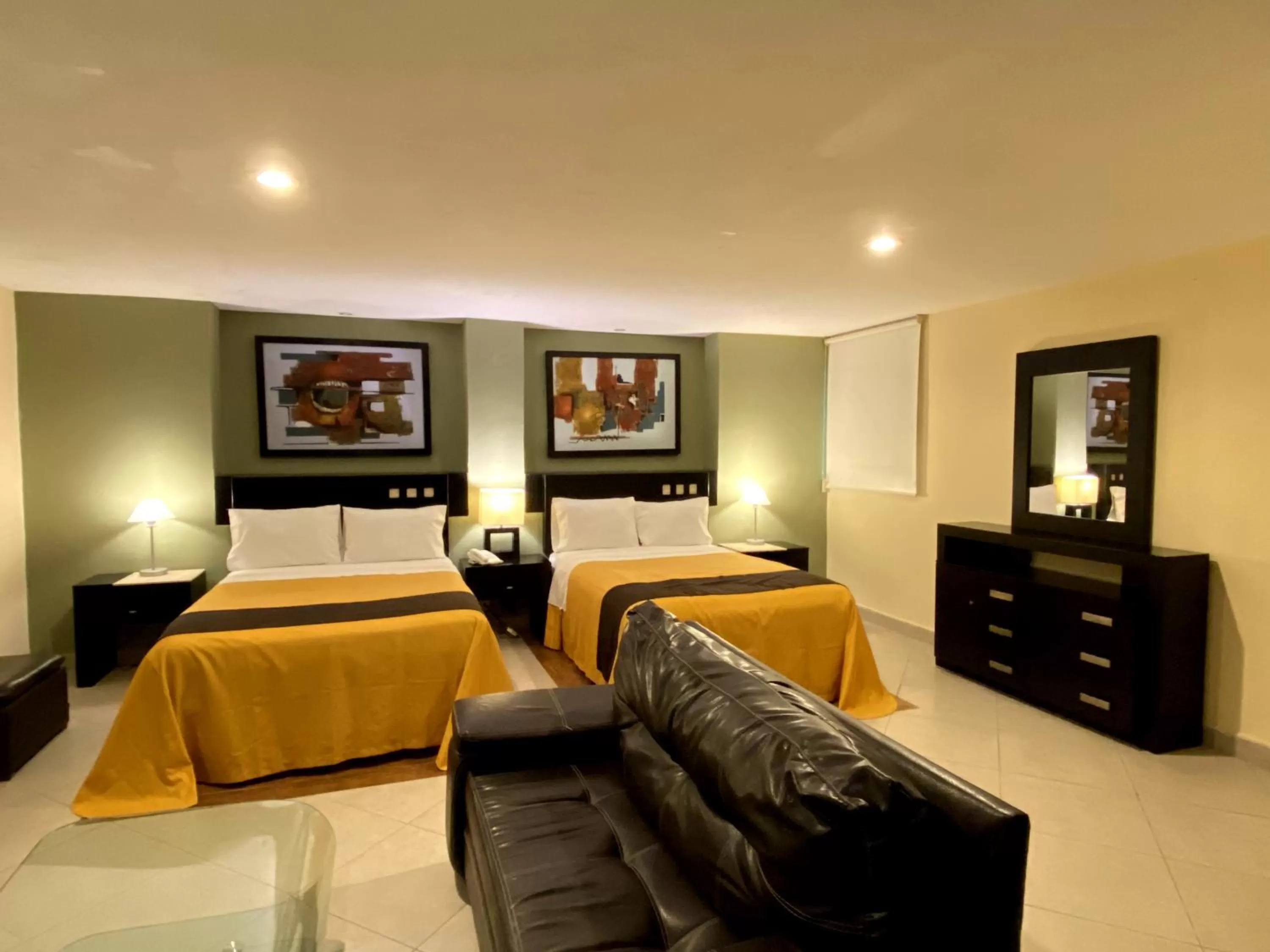 Bed in Hotel Escala Puebla Centro