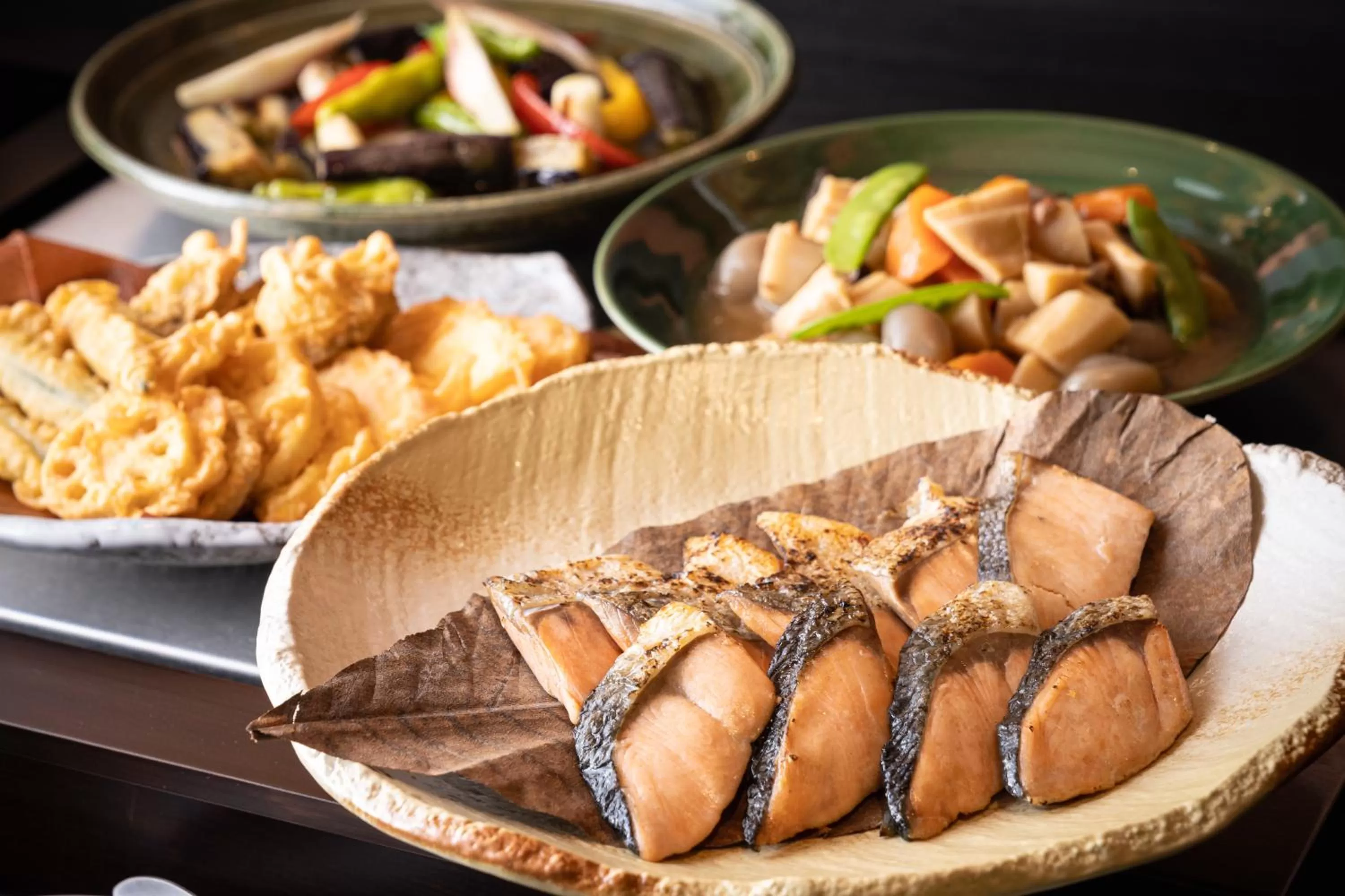 Buffet breakfast in The OneFive Villa Fukuoka