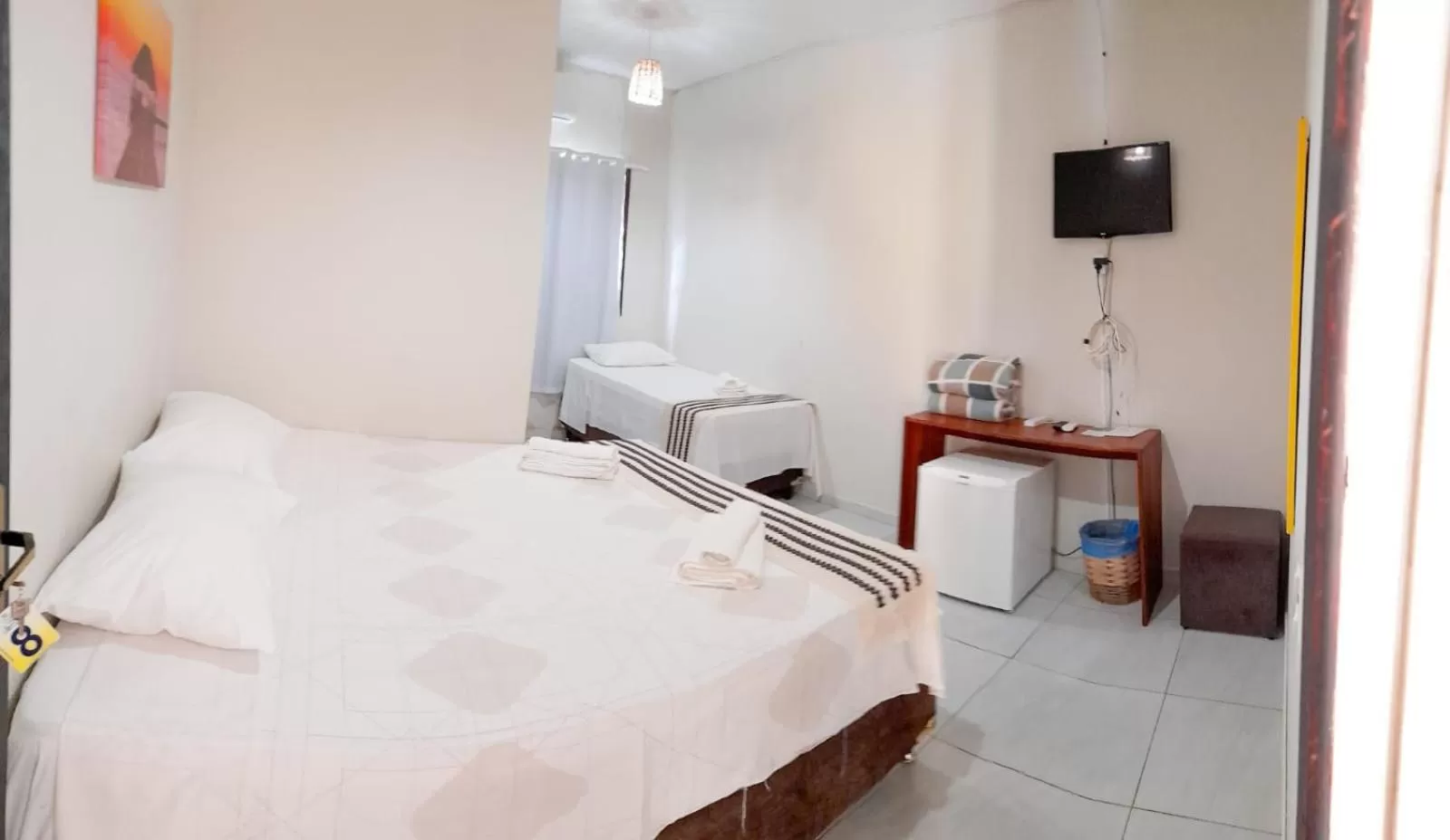 Bed in Pousada São Miguel dos Milagres