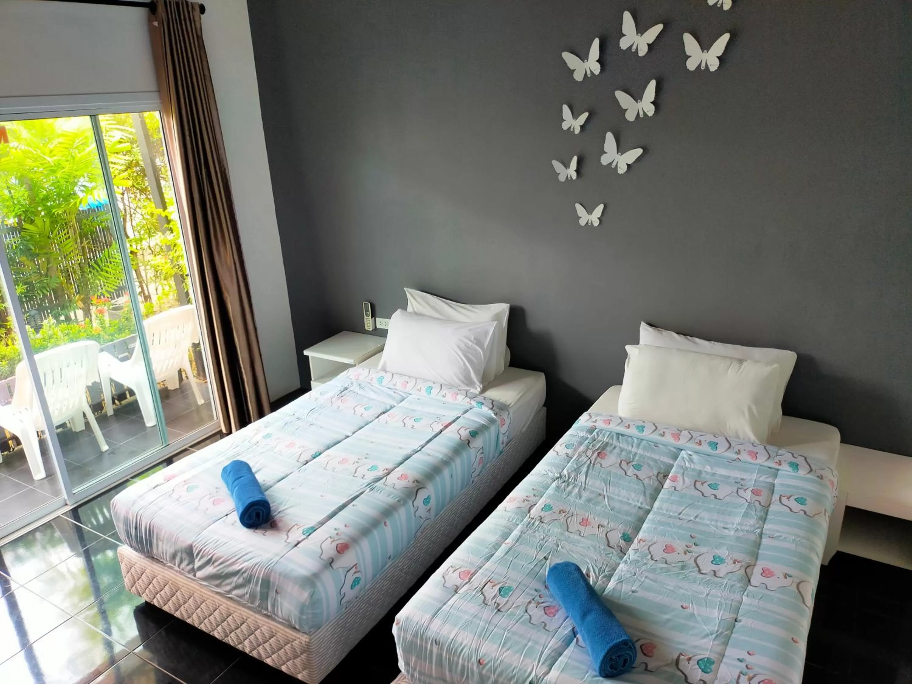 Bed in Nemo 2 Resort