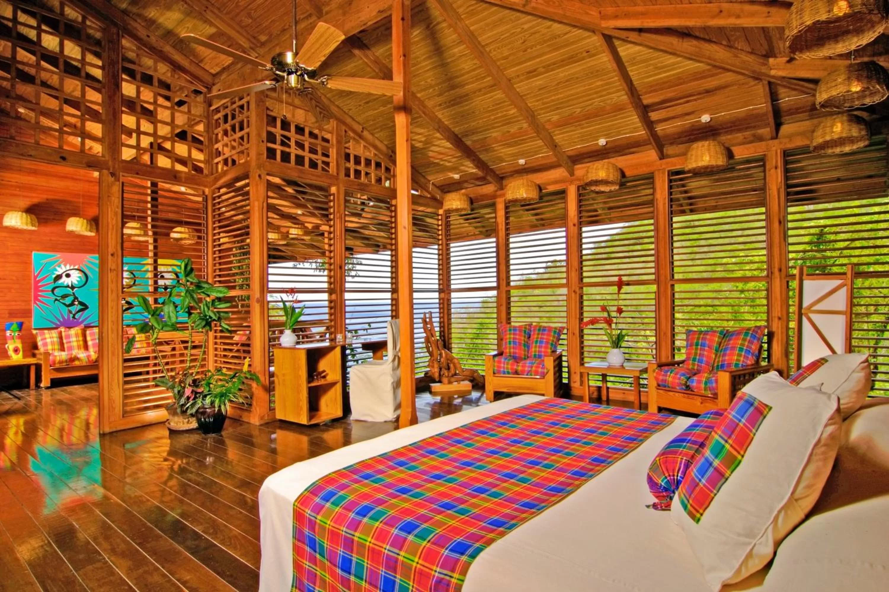 Bedroom, Bed in Anse Chastanet Resort