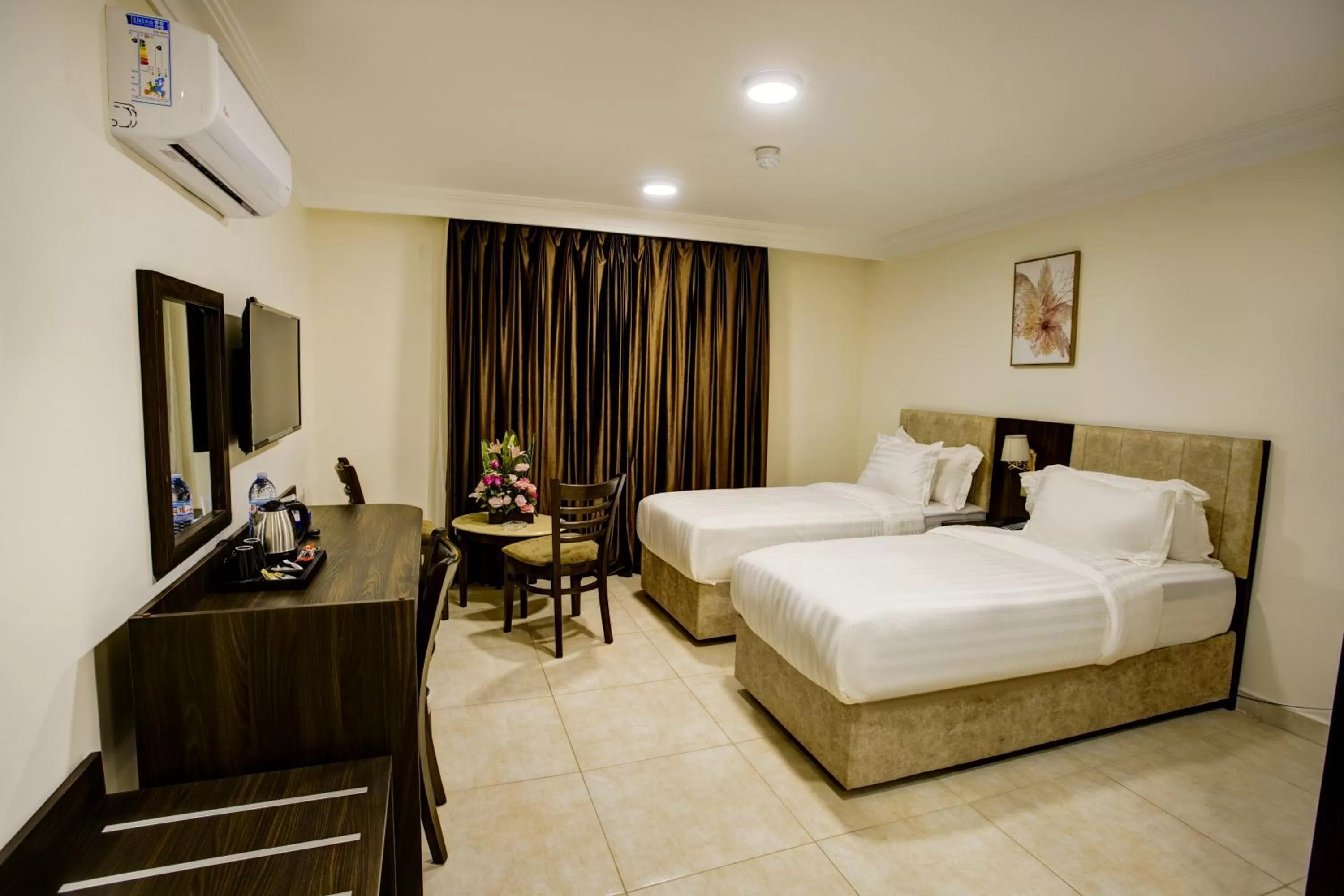 Bed in AQABA COAST HOTEL