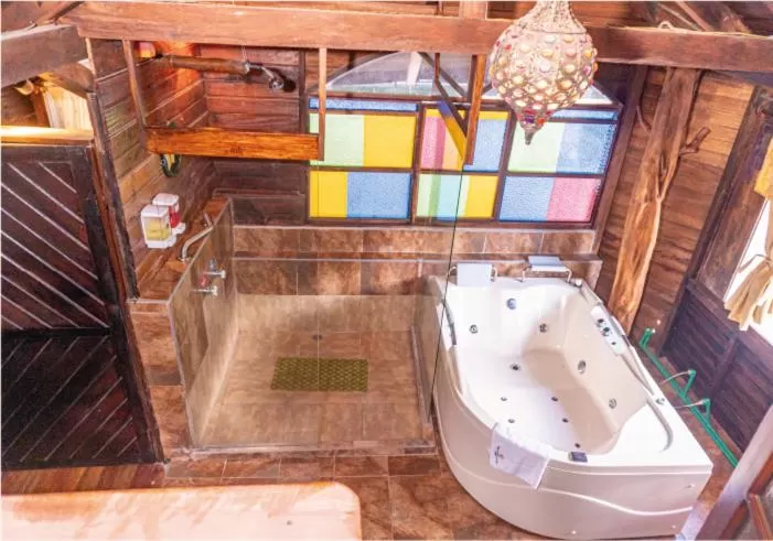 Bathroom in Spa Hosteria Miramelindo