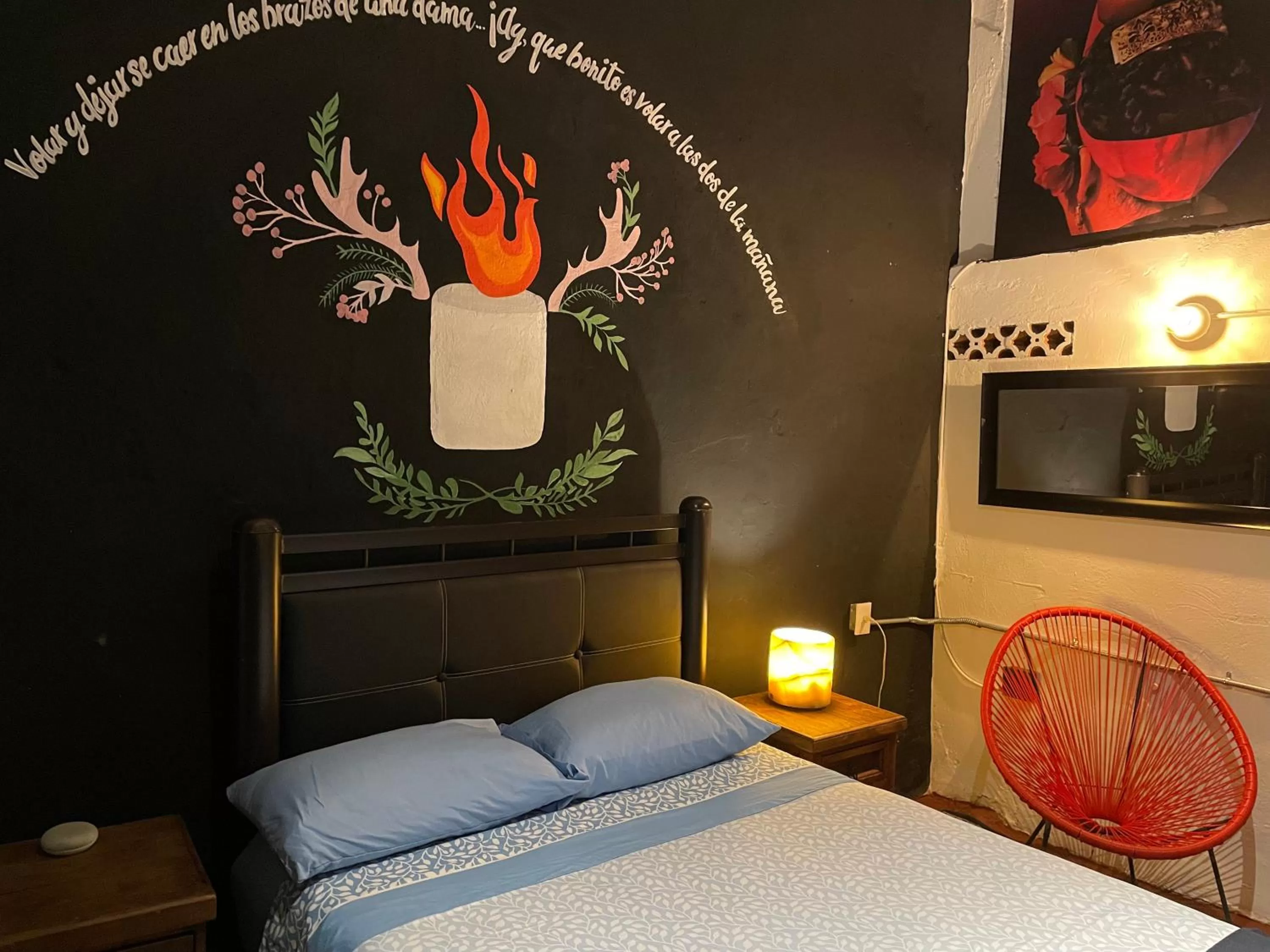 Bed in Chuchumbé Hotel Cultural, Restaurante & Café