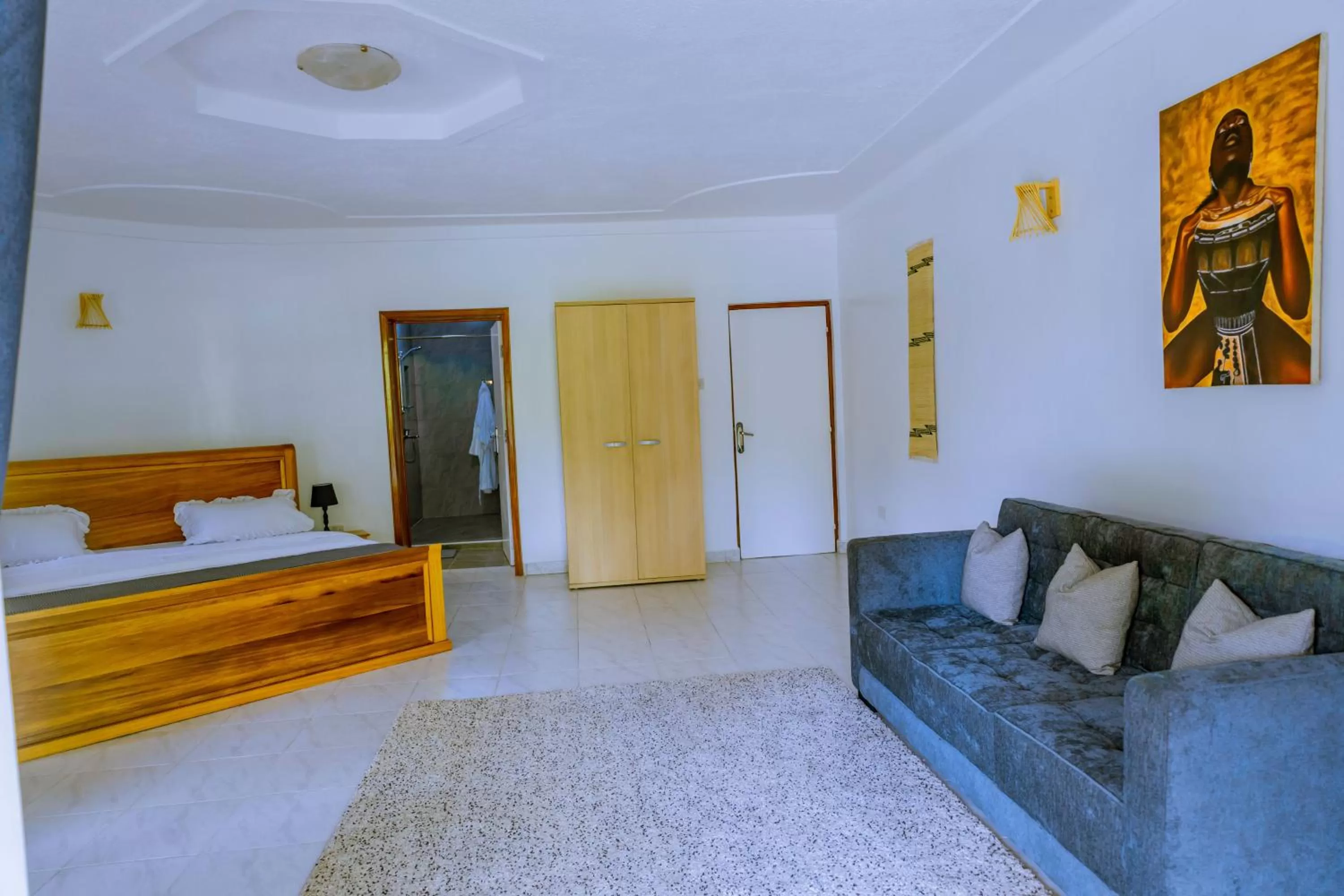 Photo of the whole room, Bed in Nature Kigali