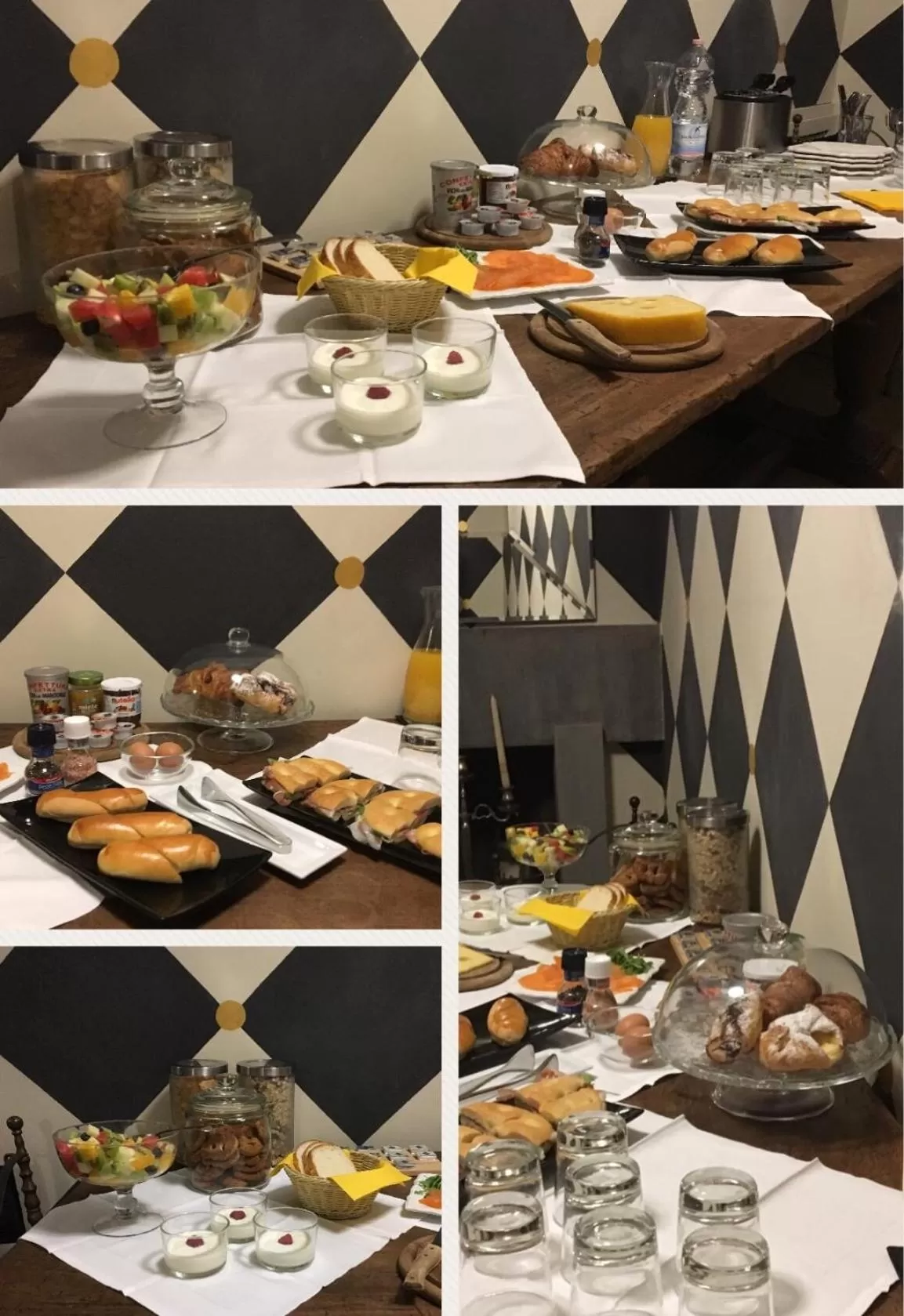 Continental breakfast in Porcellino Gallery Art Boutique BB