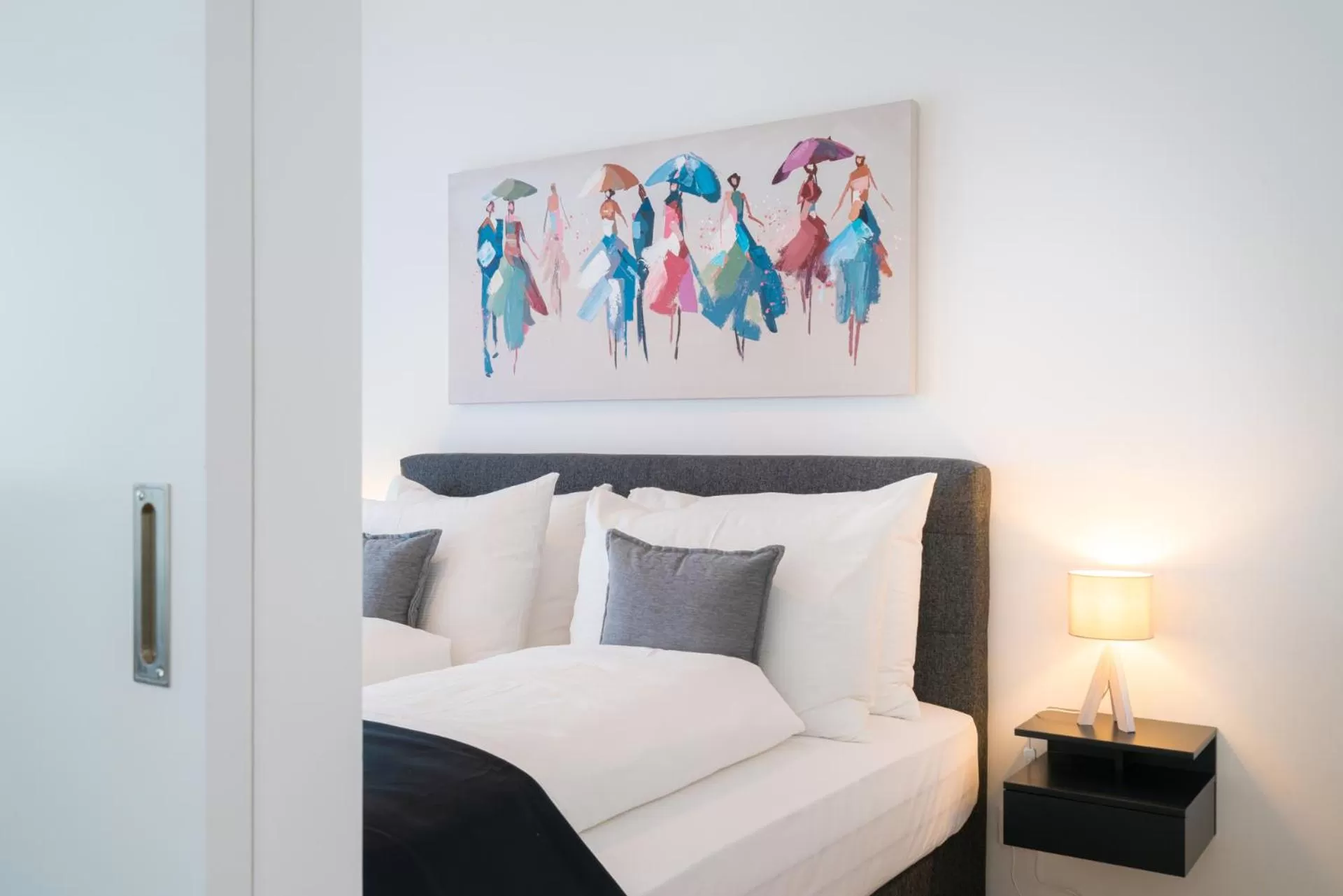 Bed in Vienna Residence, Marina Tower - Danube