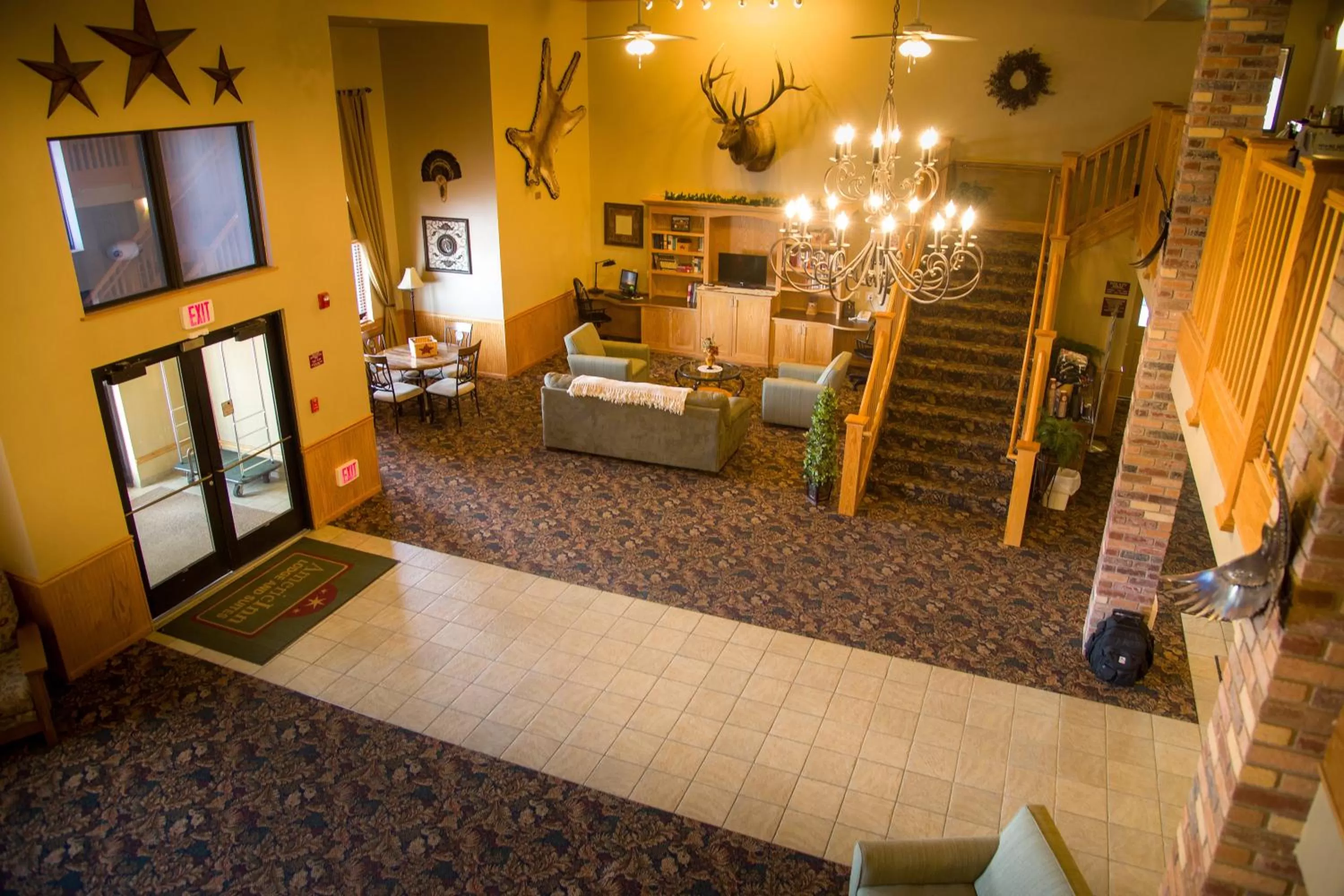 Bird's eye view, Bed in AmericInn by Wyndham Havre