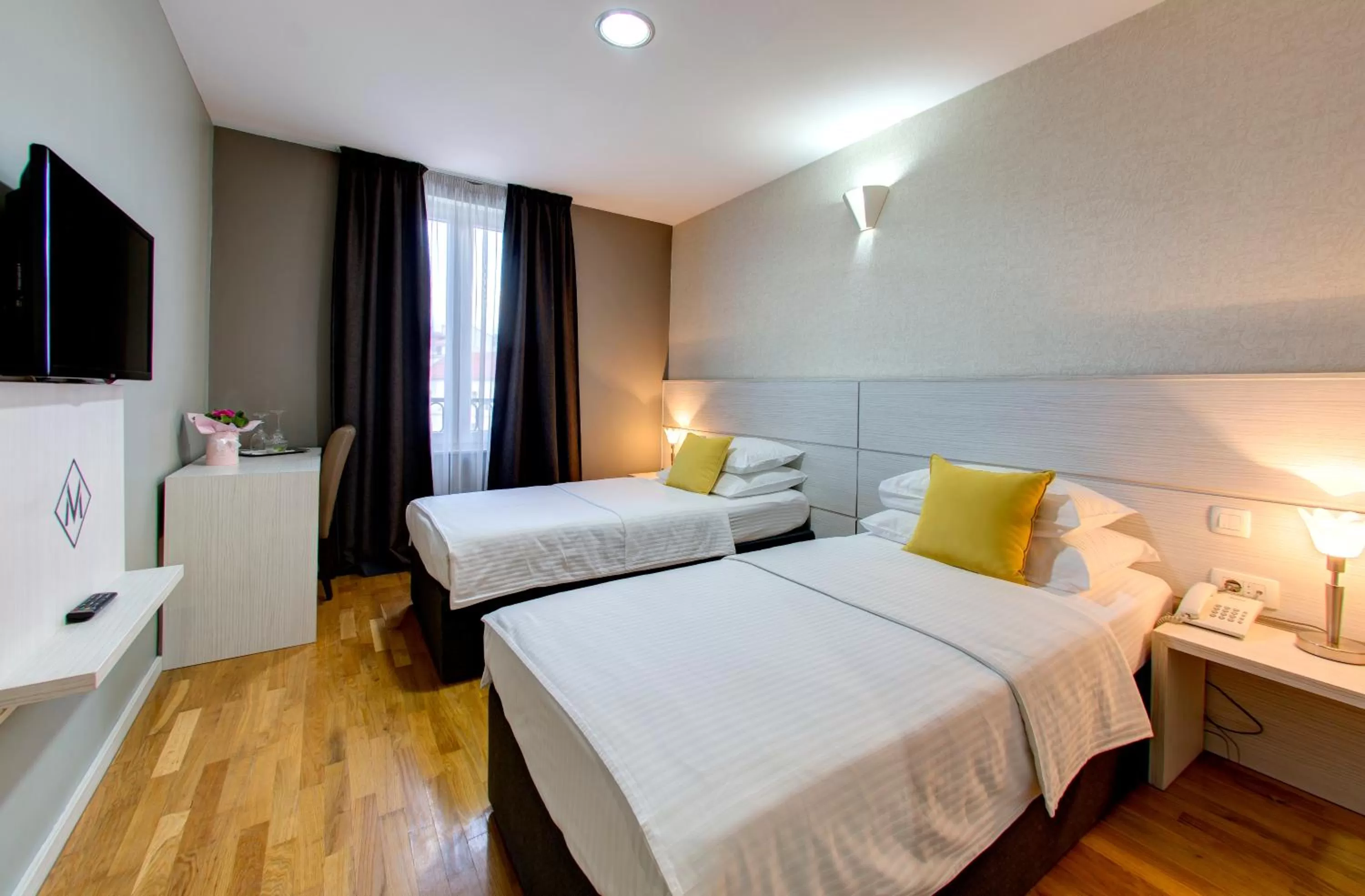 Bed in Hotel Villa Milas