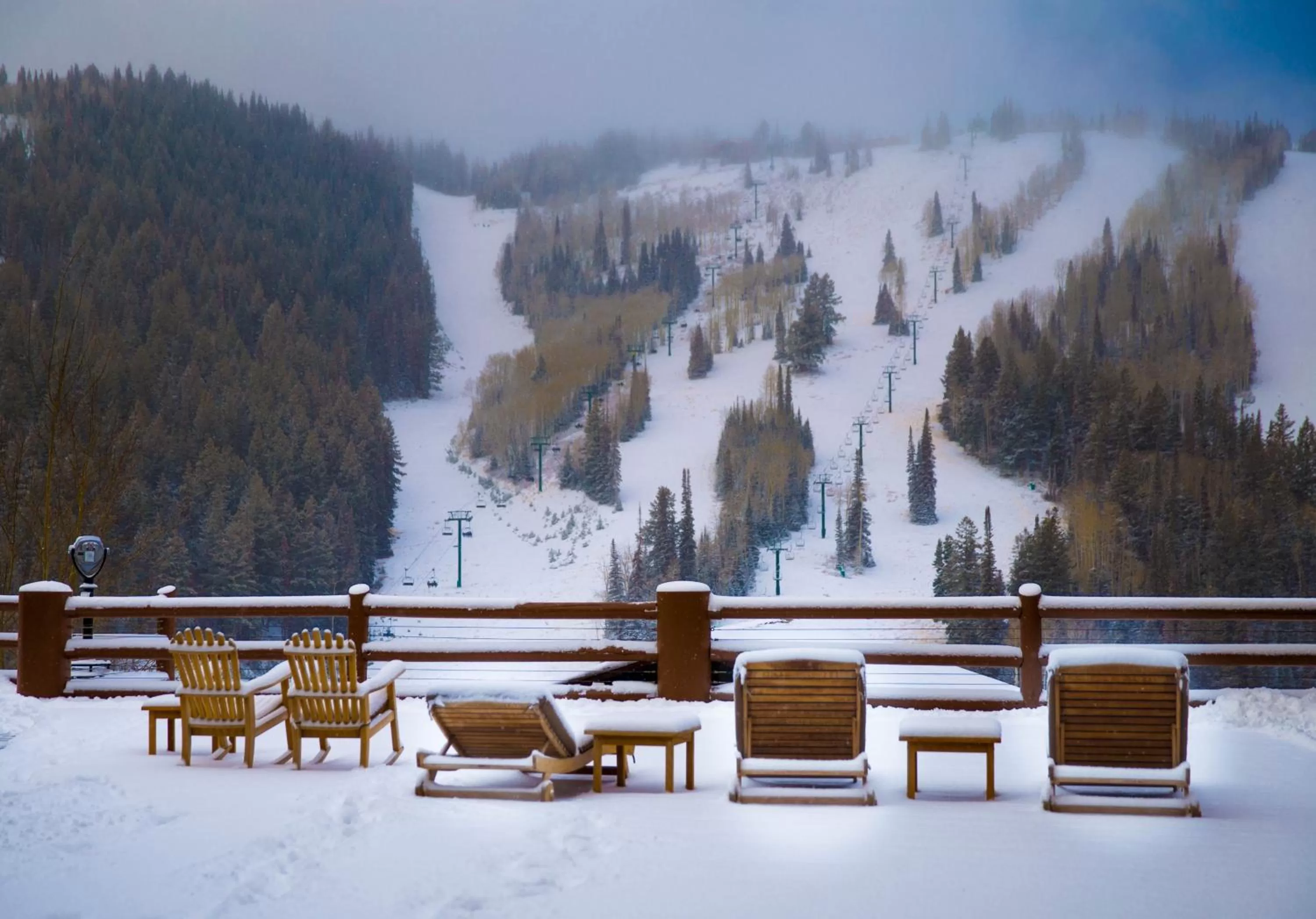 Winter in Stein Eriksen Lodge Deer Valley