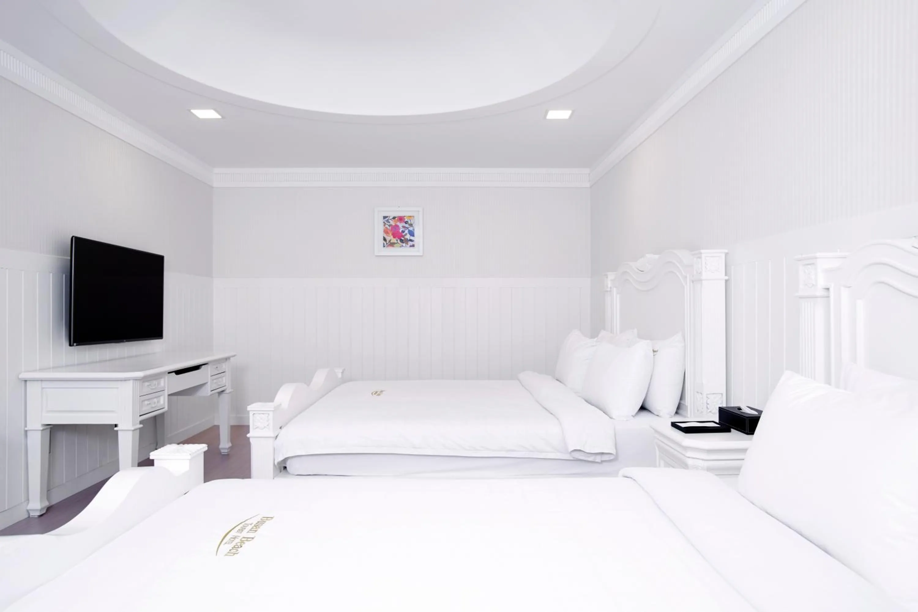 Bed in Busan Beach Hotel Busan Songdo