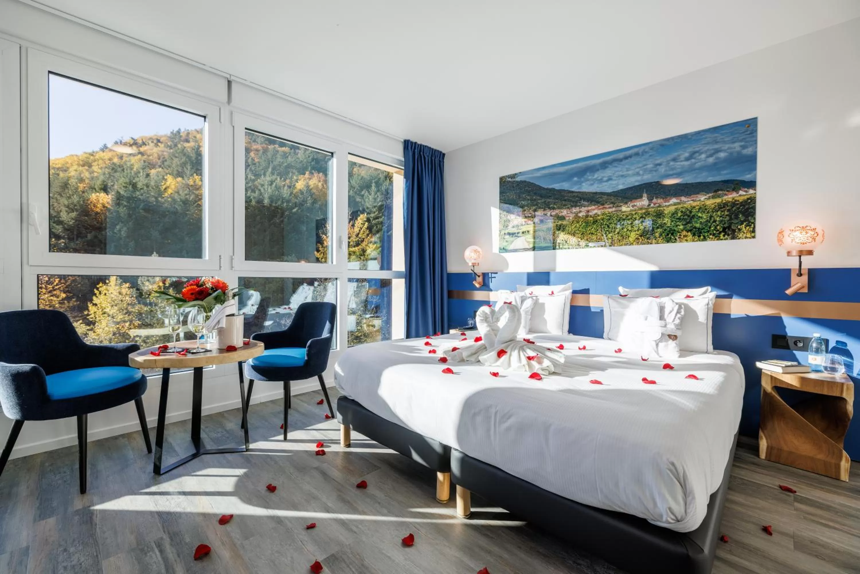 wedding, Bed in Hotel SPA Husseren Collections - Proche Colmar - Eguisheim