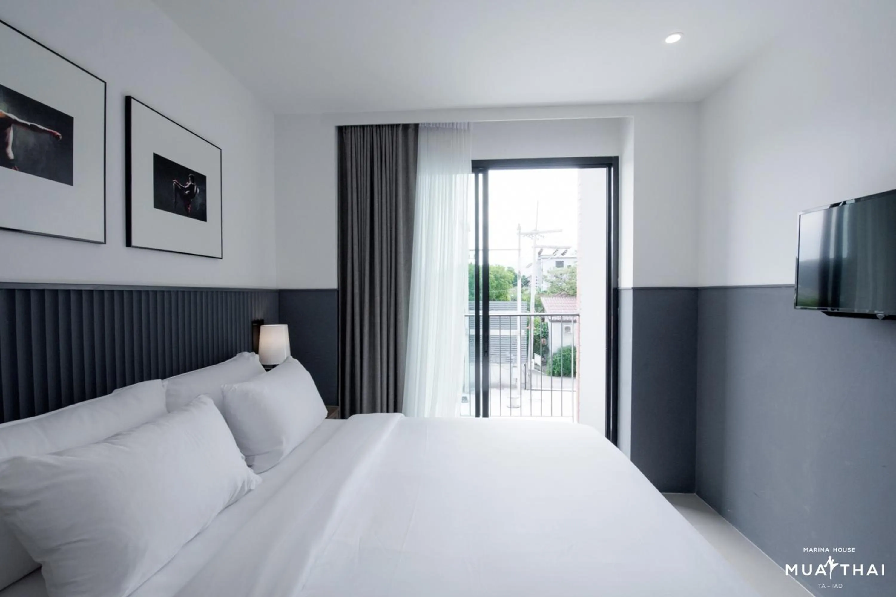 Bed in Marina House MUAYTHAI Ta-iad Phuket