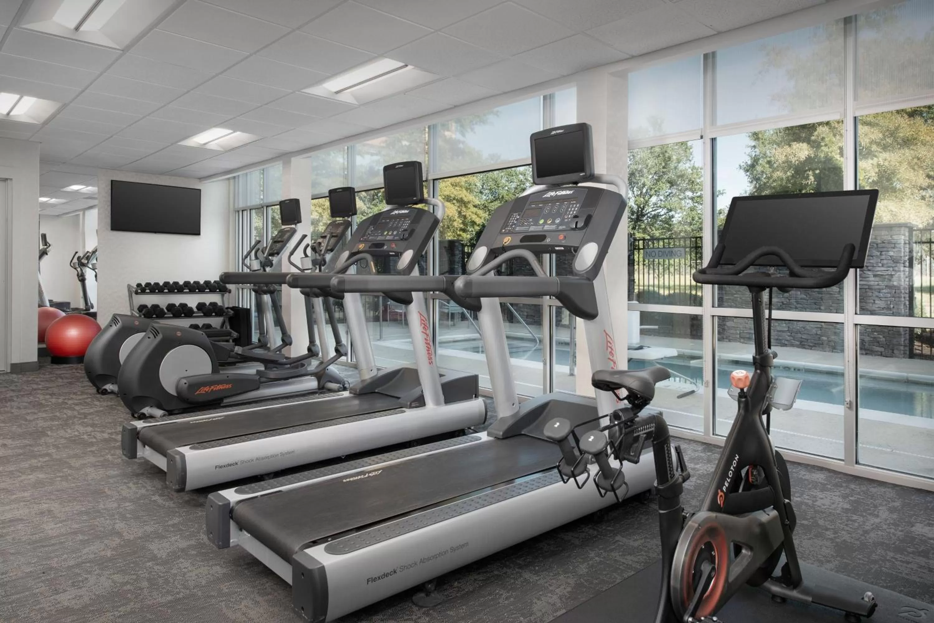 Fitness centre/facilities in SpringHill Suites by Marriott Tuscaloosa