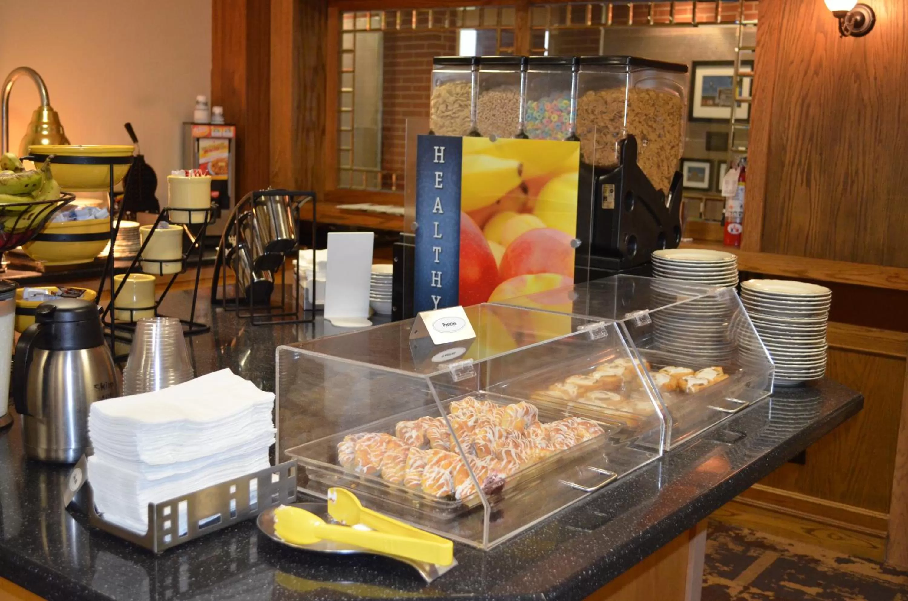 Buffet breakfast in Crossroads Hotel & Event Center