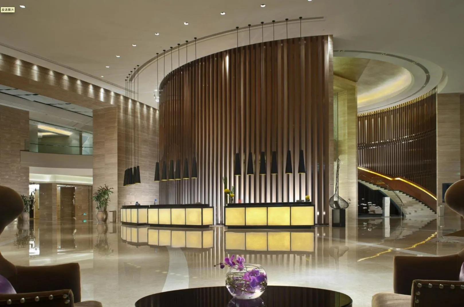 Lobby or reception in Crowne Plaza Huizhou by IHG