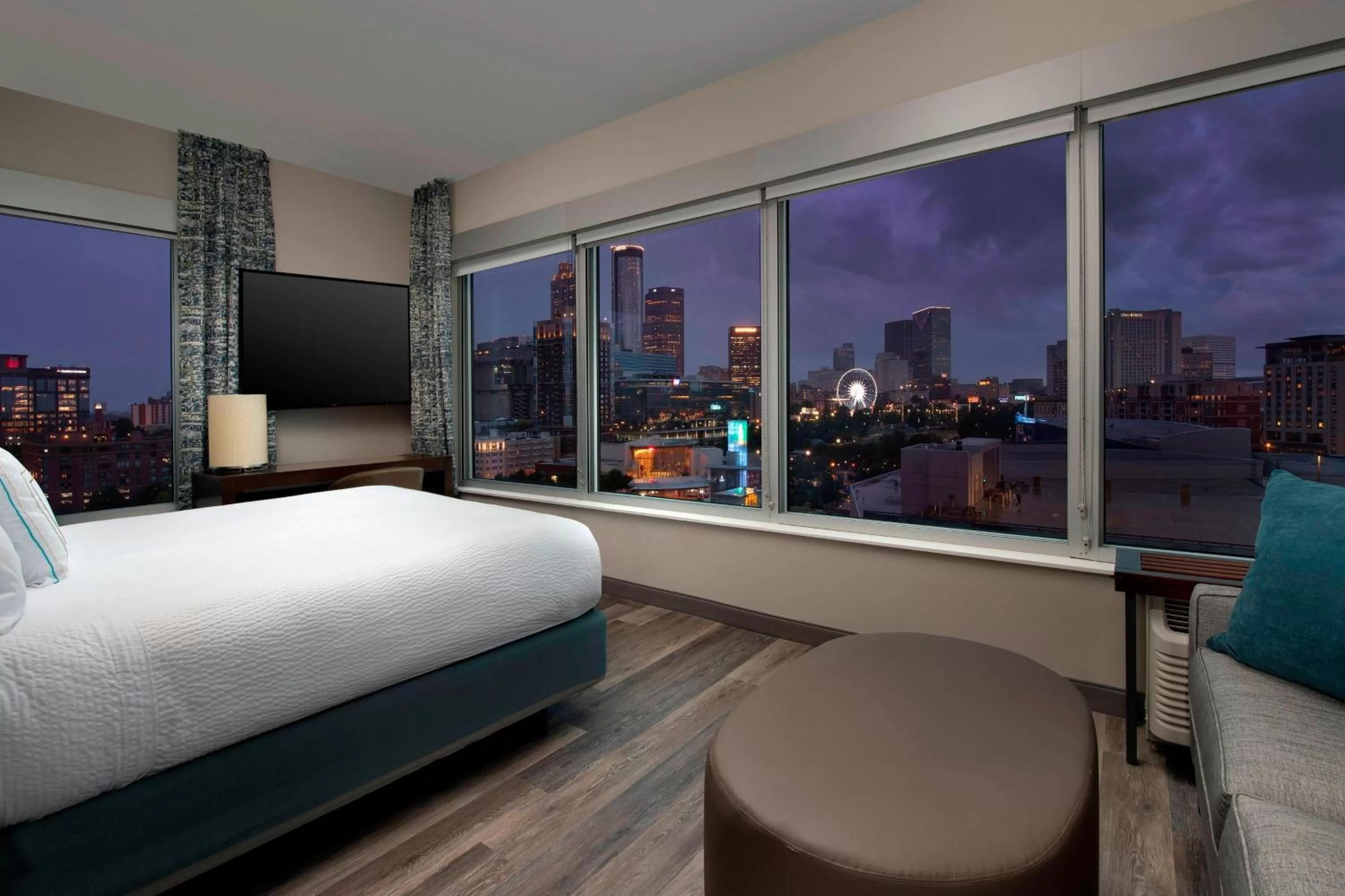Bedroom, Bed in SpringHill Suites by Marriott Atlanta Downtown