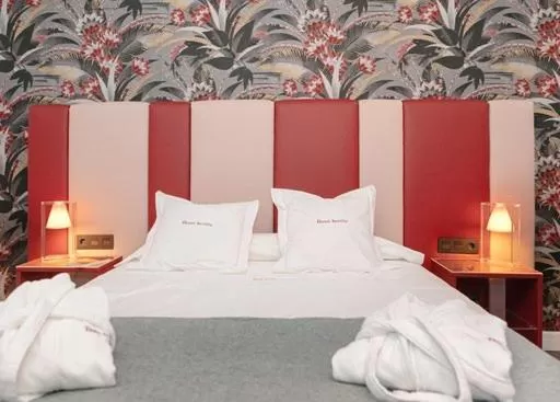 Bed in Hotel Sevilla