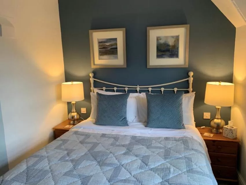 Bed in The Bell at Old Sodbury