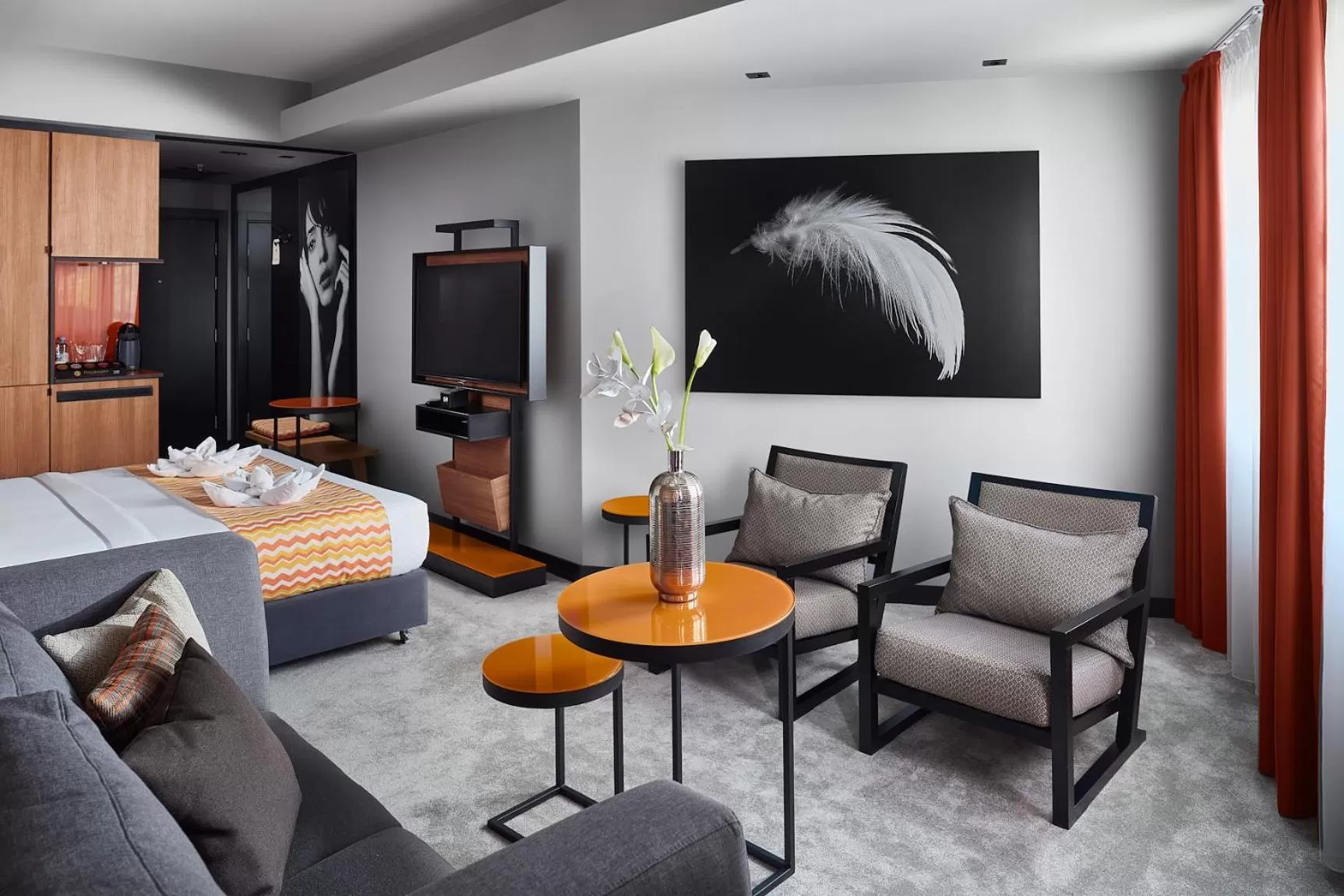 Photo of the whole room, Bed in Panoramika Design Hotel