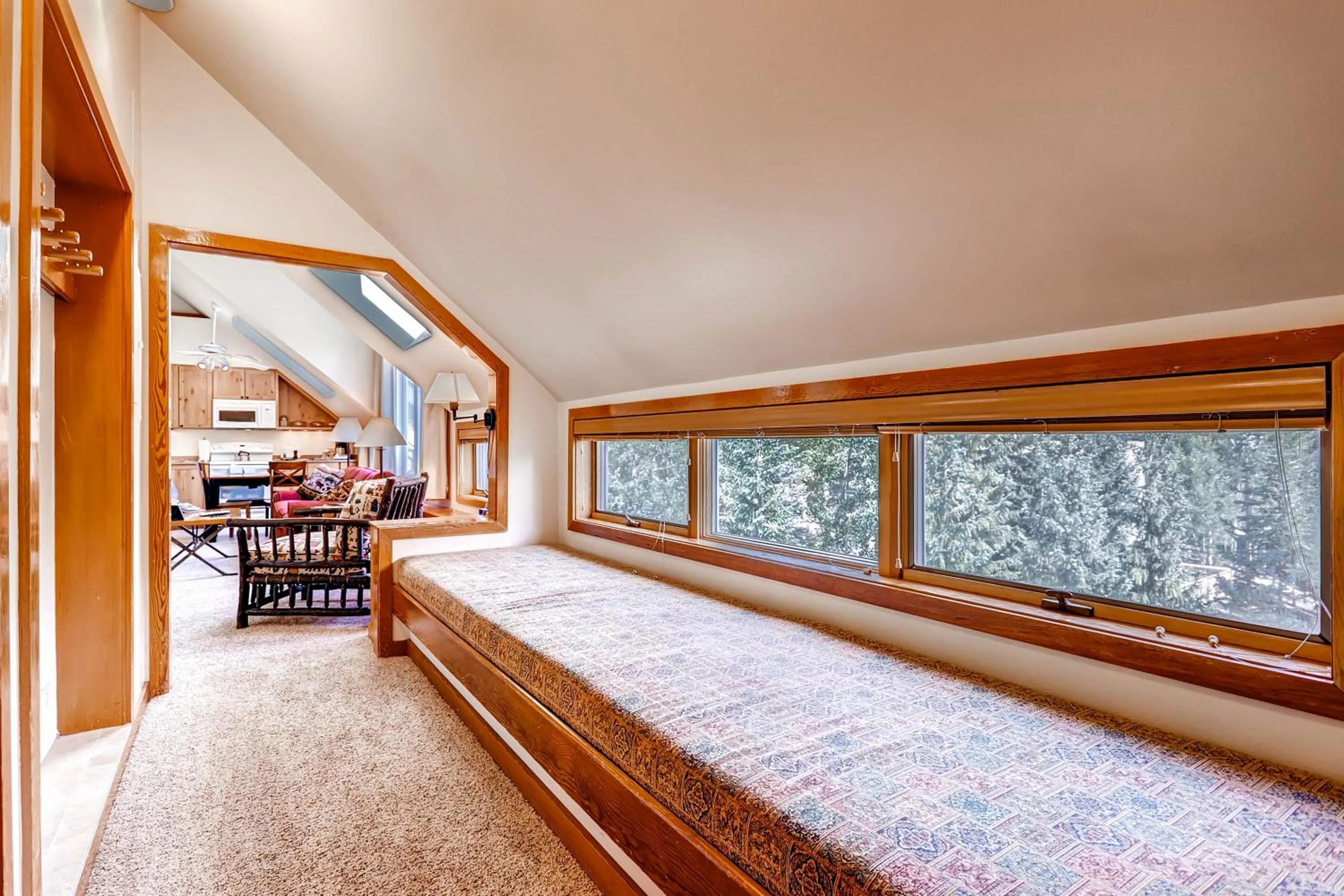 Decorative detail, Bed in Evergreen Condominiums by Vail Resorts