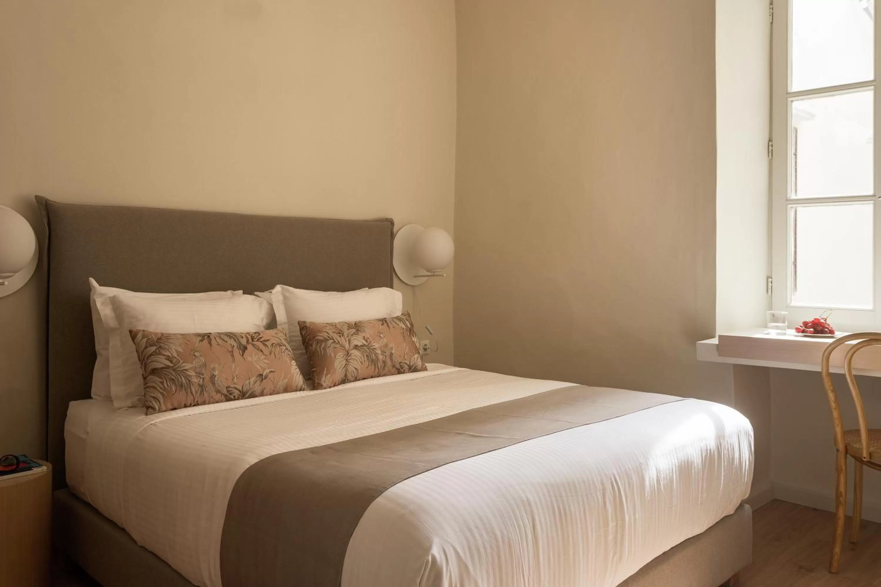 Bed in SYROS SOUL LUXURY SUITES