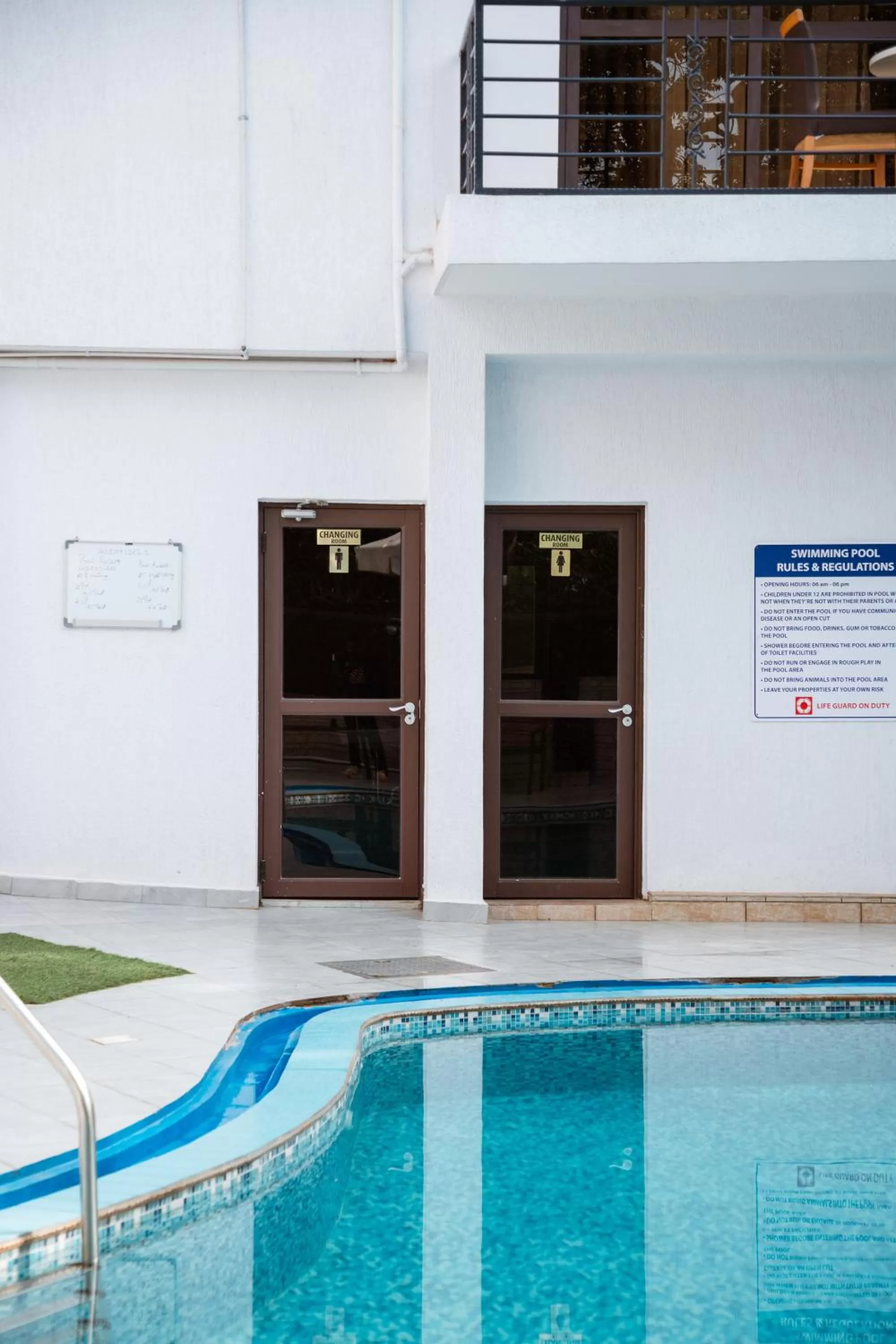 Swimming pool in Ndaru Luxury Suites