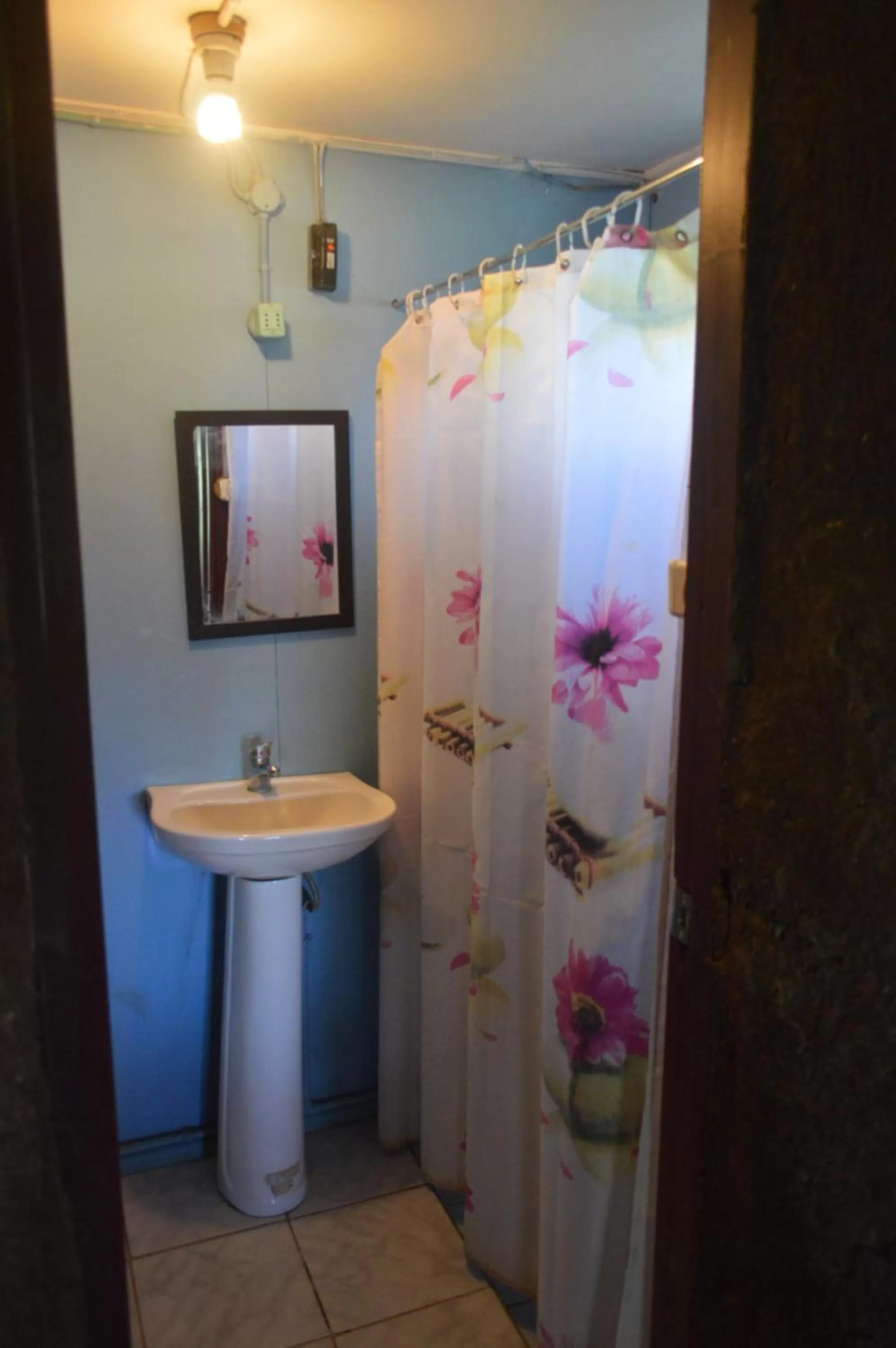 Bathroom in Coyunche Cabañas y Camping Laja & San Rosendo