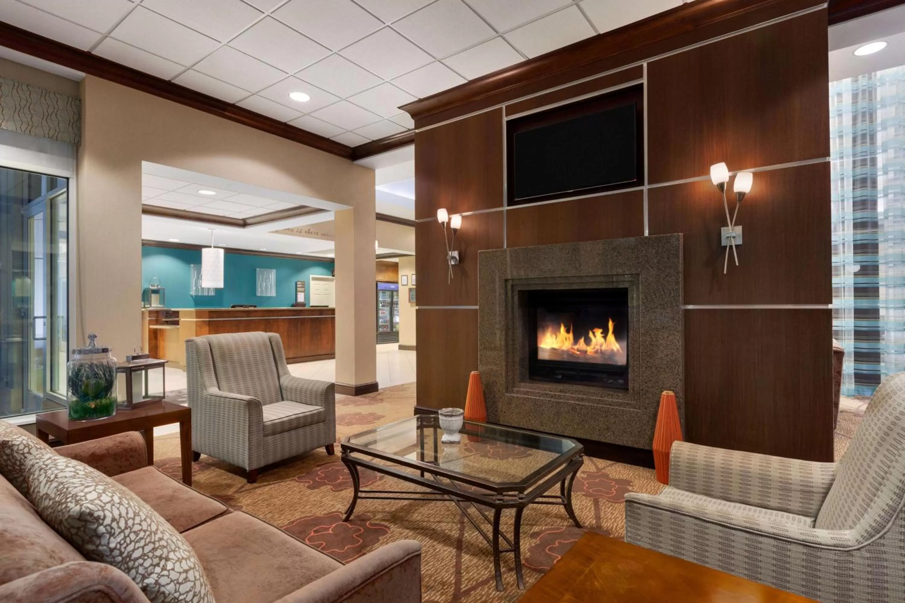 Lobby or reception in Hilton Garden Inn Dulles North