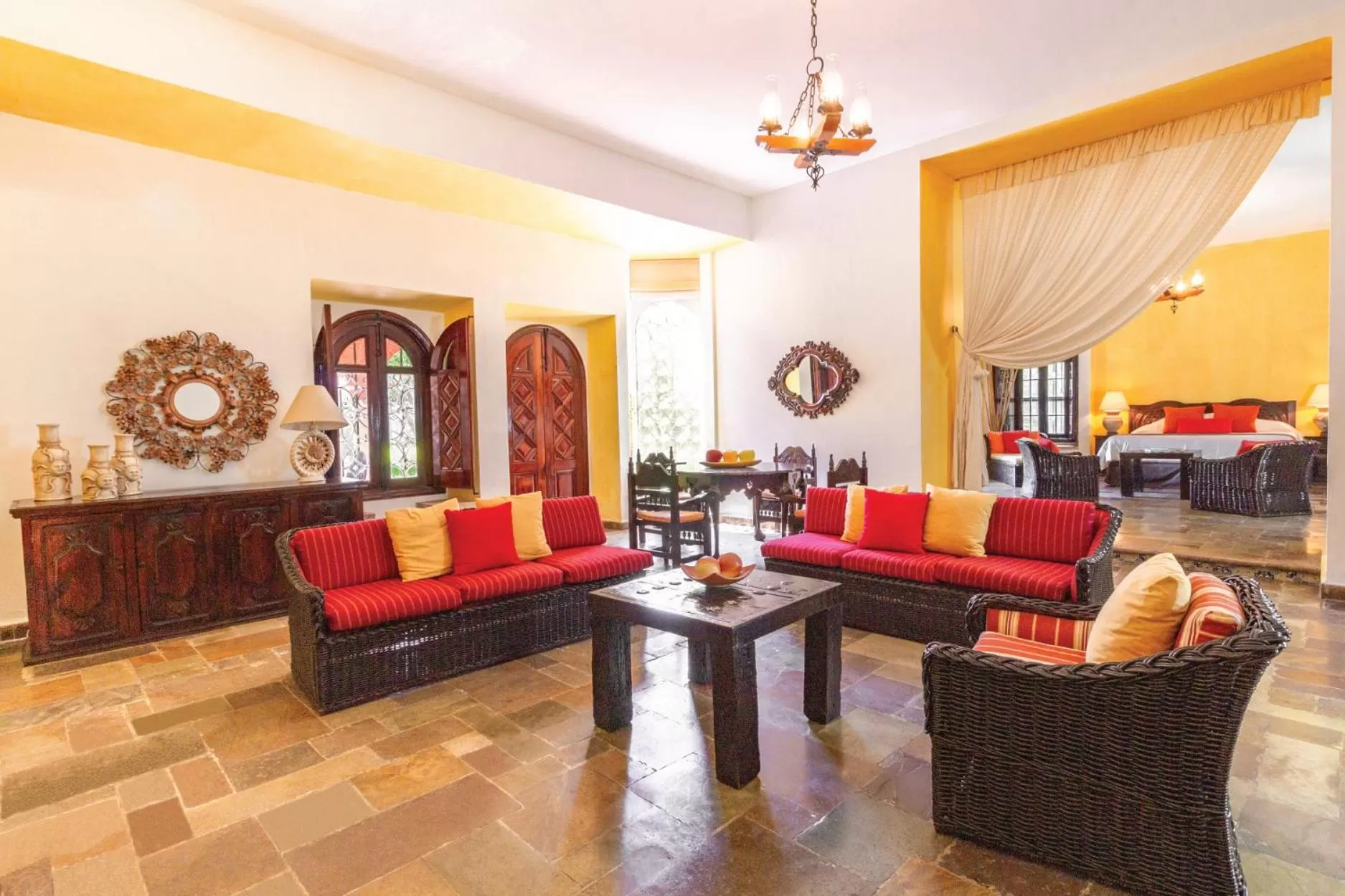 Living room in Hotel Racquet Cuernavaca