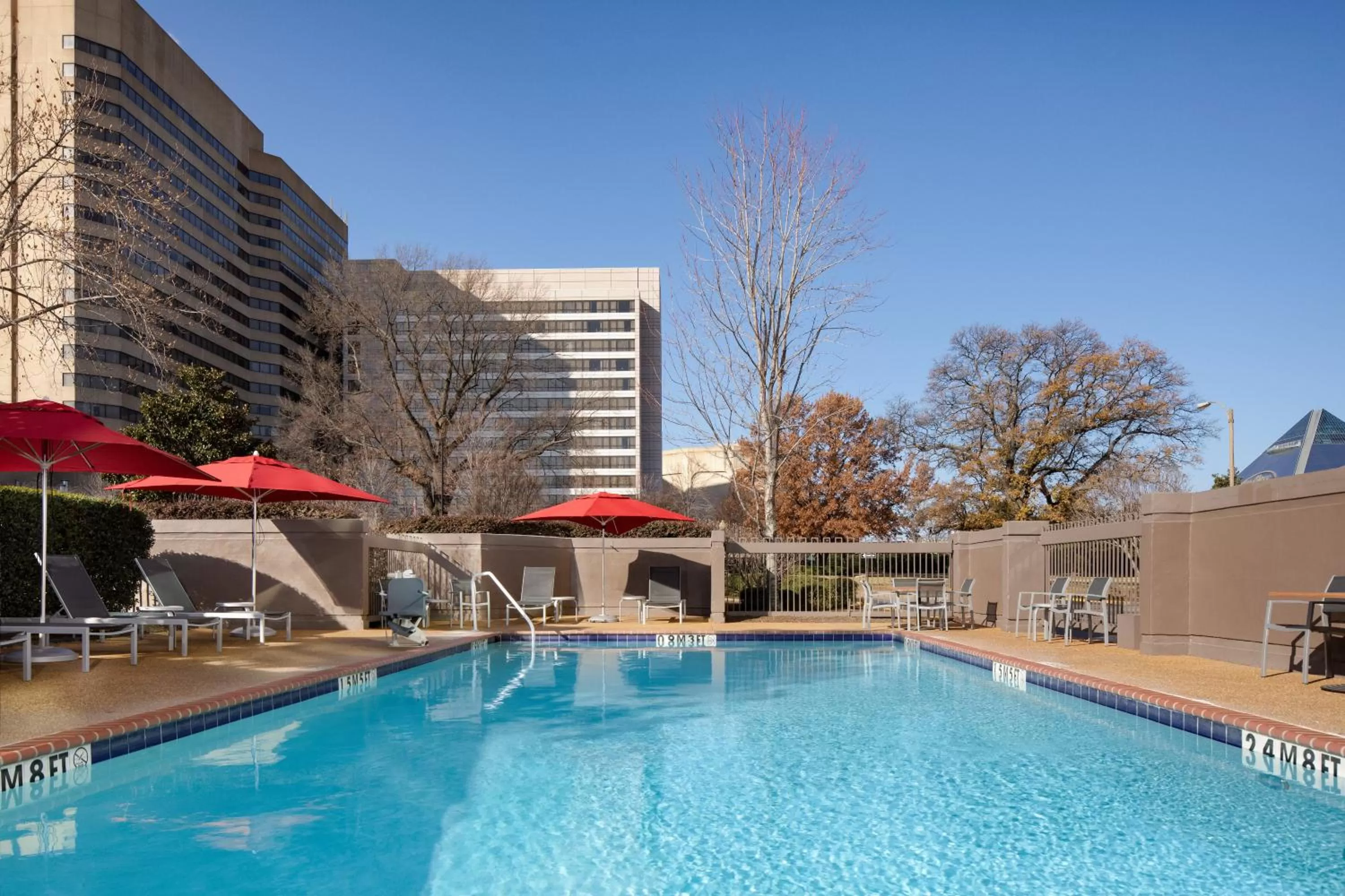 Swimming pool in Crowne Plaza Memphis Downtown by IHG